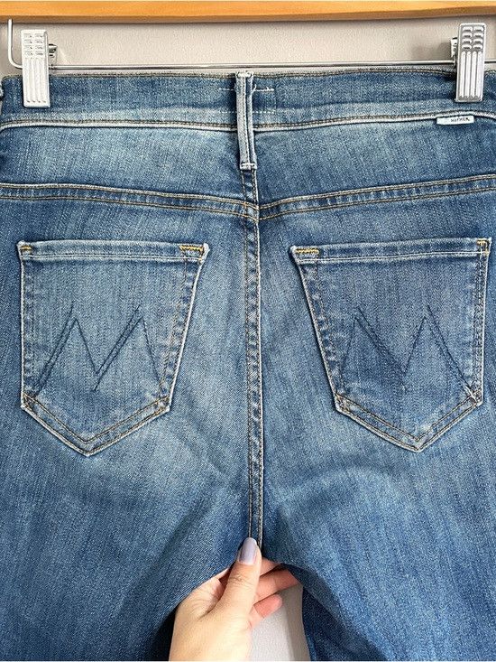 MOTHER MOTHER Insider Crop Step Fray Distressed Flare Jeans - 25" Size 25" / US 0 / IT 36 - 11 Thumbnail