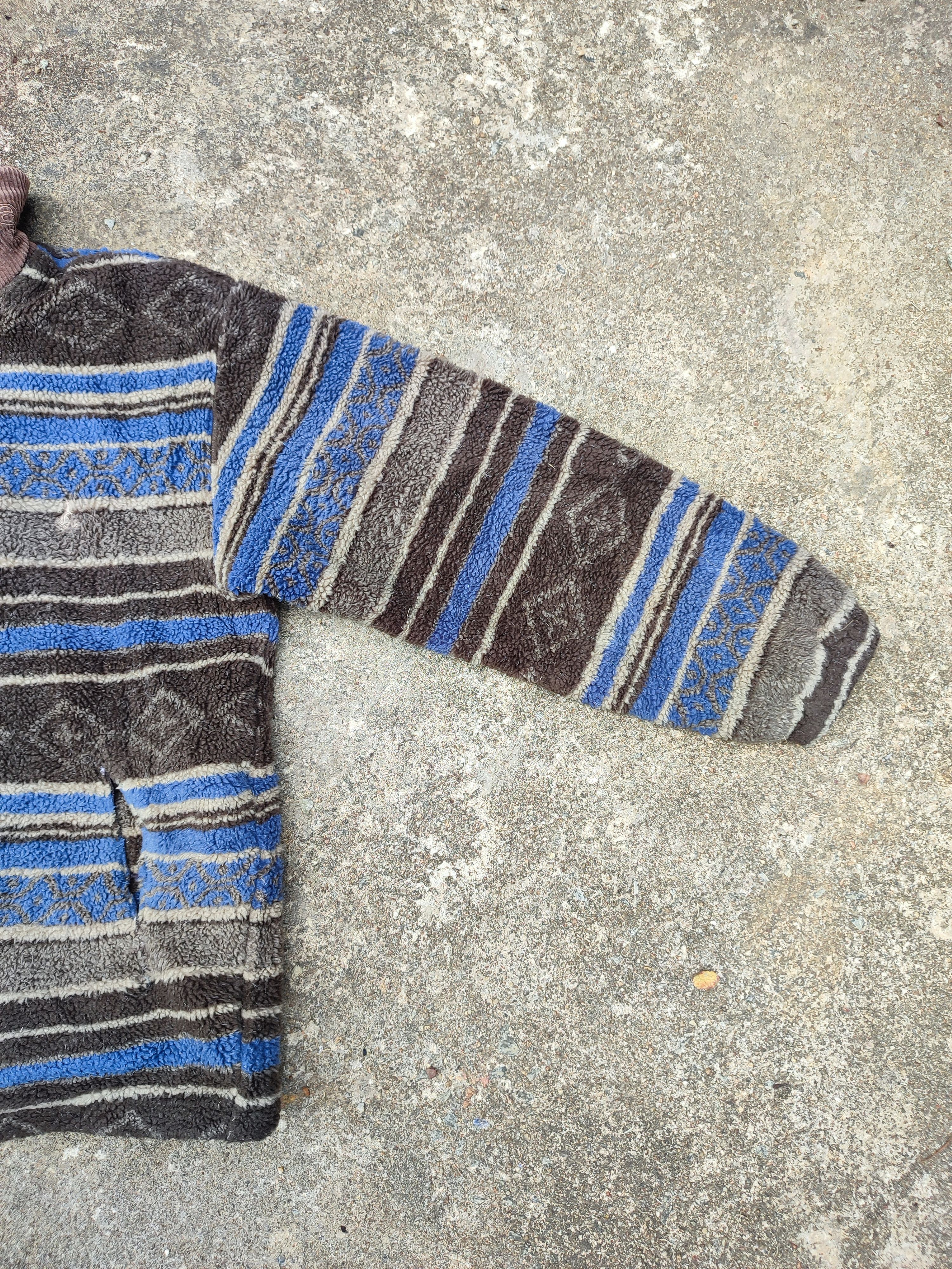 L.L. Bean × Vintage 🔥STEAL🔥 Vintage Striped Fleece Jacket By L.L Bean Size US L / EU 52-54 / 3 - 5 Thumbnail