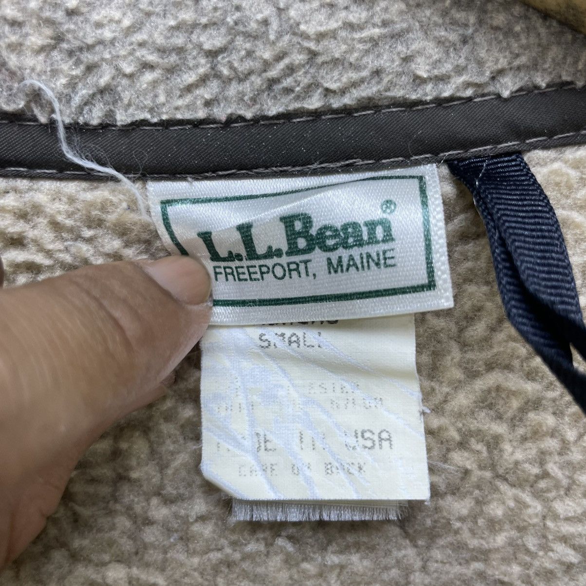 L.L. Bean × Vintage 💥Vintage LL Bean Zipper Shearling Jacket Made In Usa Size US M / EU 48-50 / 2 - 7 Thumbnail