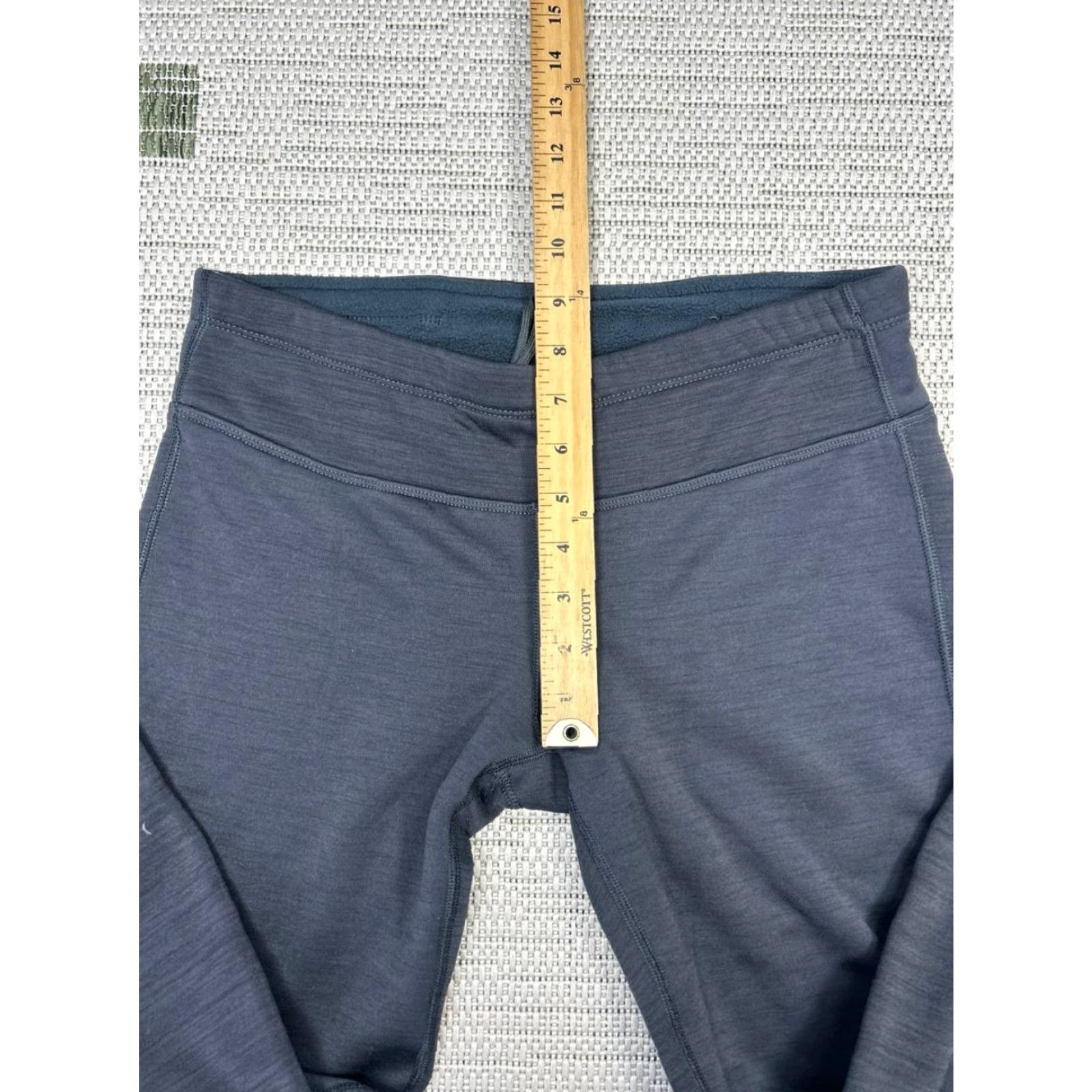 Athleta Athleta Leggings Womens M Gray Fleece Lined Low Rise Skinny Athleisure Size 32" / US 10 / IT 46 - 3 Thumbnail