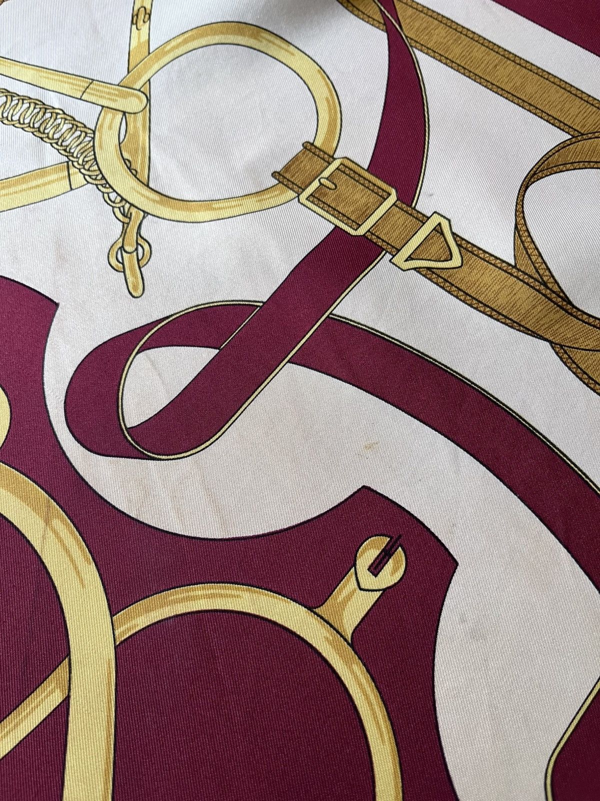 Hermes Hermes ''Eperon d'Or'' silk red scarf Size ONE SIZE - 21 Thumbnail