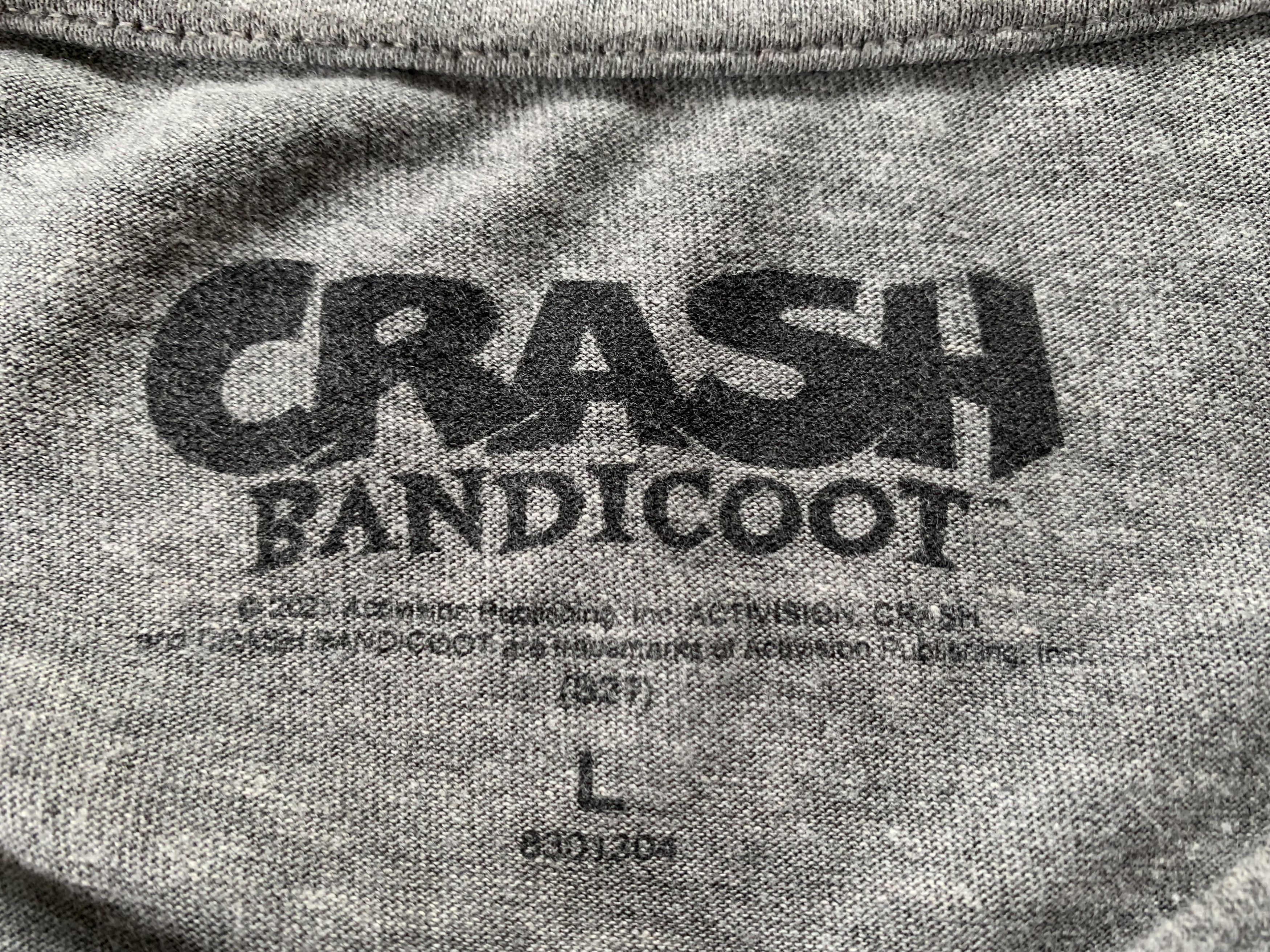 Cartoon Network Crash Bandicoot Grey Printed T-Shirt Size US L / EU 52-54 / 3 - 7 Thumbnail