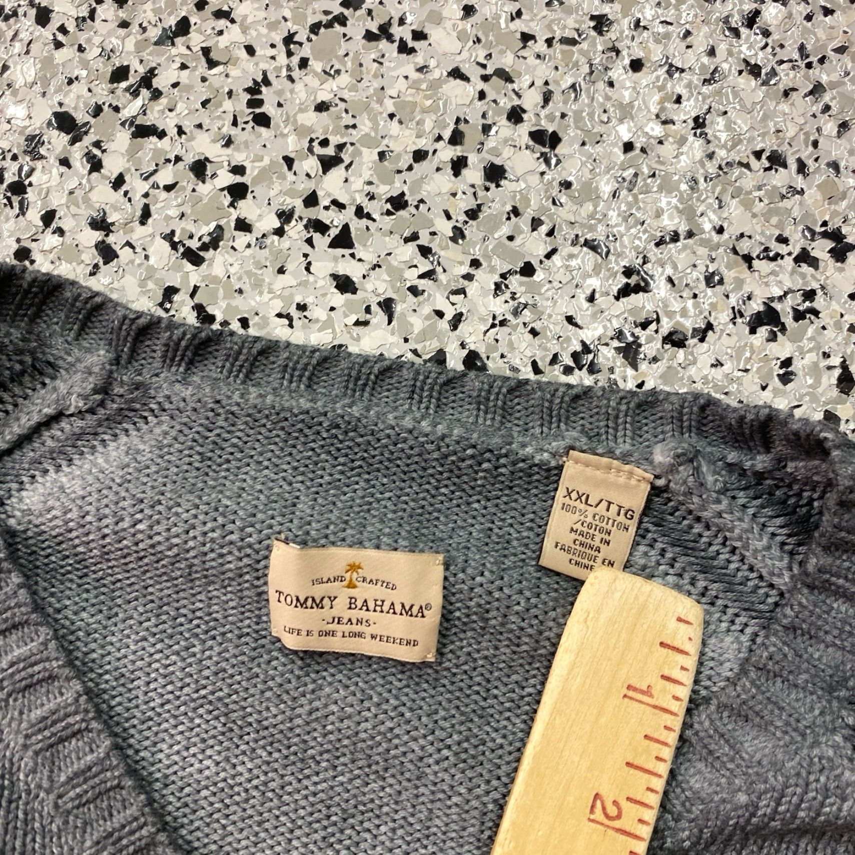 Tommy Bahama Tommy Bahama Sweater Pullover Knit Mens XXL Gray Mock Neck Casual Winter Fall Spring Knit Style Regular Logo Vintage: No Size US XXL / EU 58 / 5 - 2 Thumbnail