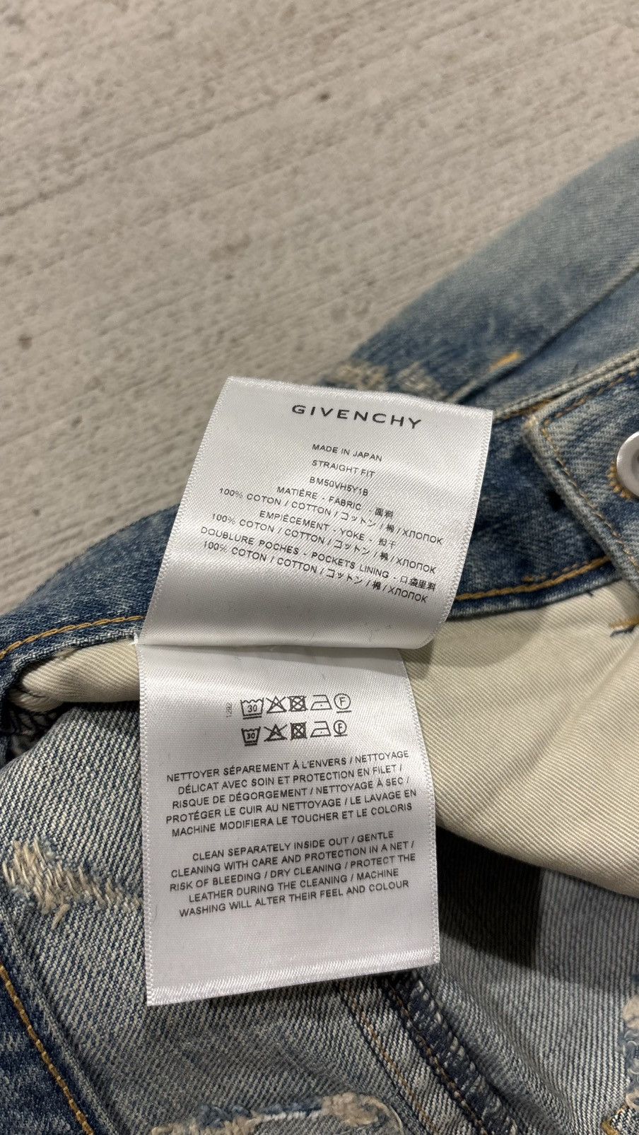 Givenchy Givenchy Moleskin Boro Denim Size US 33 - 23 Thumbnail