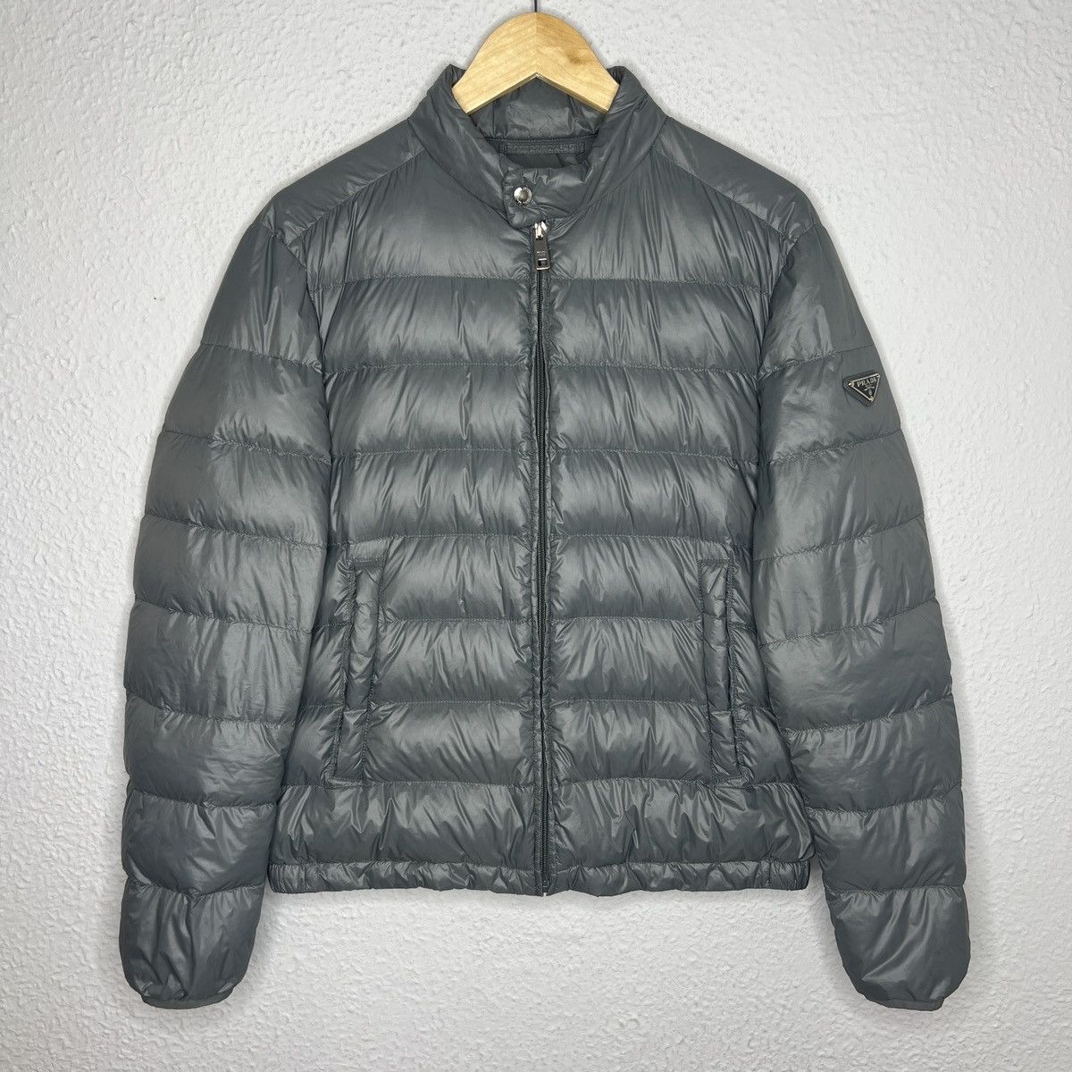 PRADA archive lether down jacket