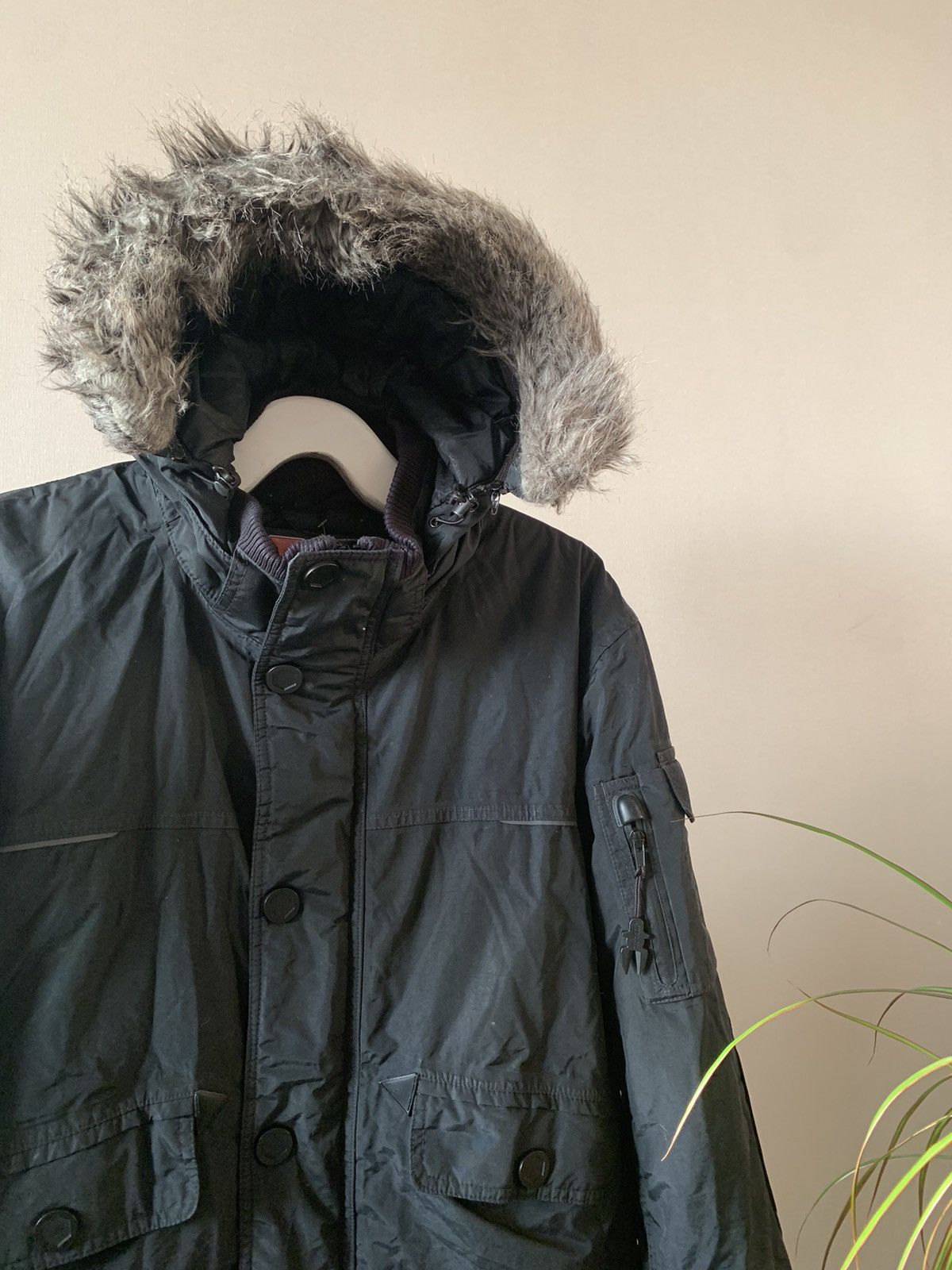 If Six Was Nine × Japanese Brand × Le Grande Bleu (L.G.B.) Engelbert Strauss Y2K faux fur hood jacket If6was9 LGB vibe Size US XL / EU 56 / 4 - 2 Thumbnail