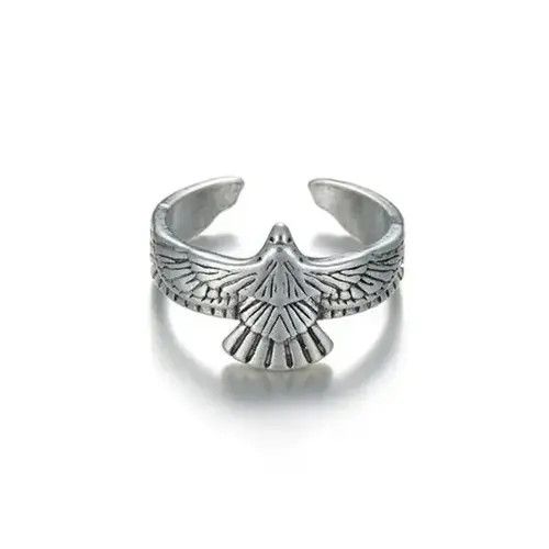 VIBE Eagle Punk Rock style Ring Size ONE SIZE - 3 Thumbnail