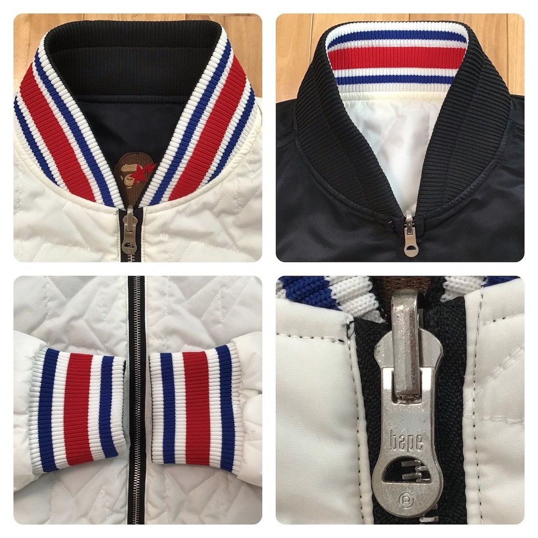 Bape 🔥Reversible🔥 BAPE STA MA-1 bomber jacket a bathing ape NIGO Size US M / EU 48-50 / 2 - 7 Thumbnail