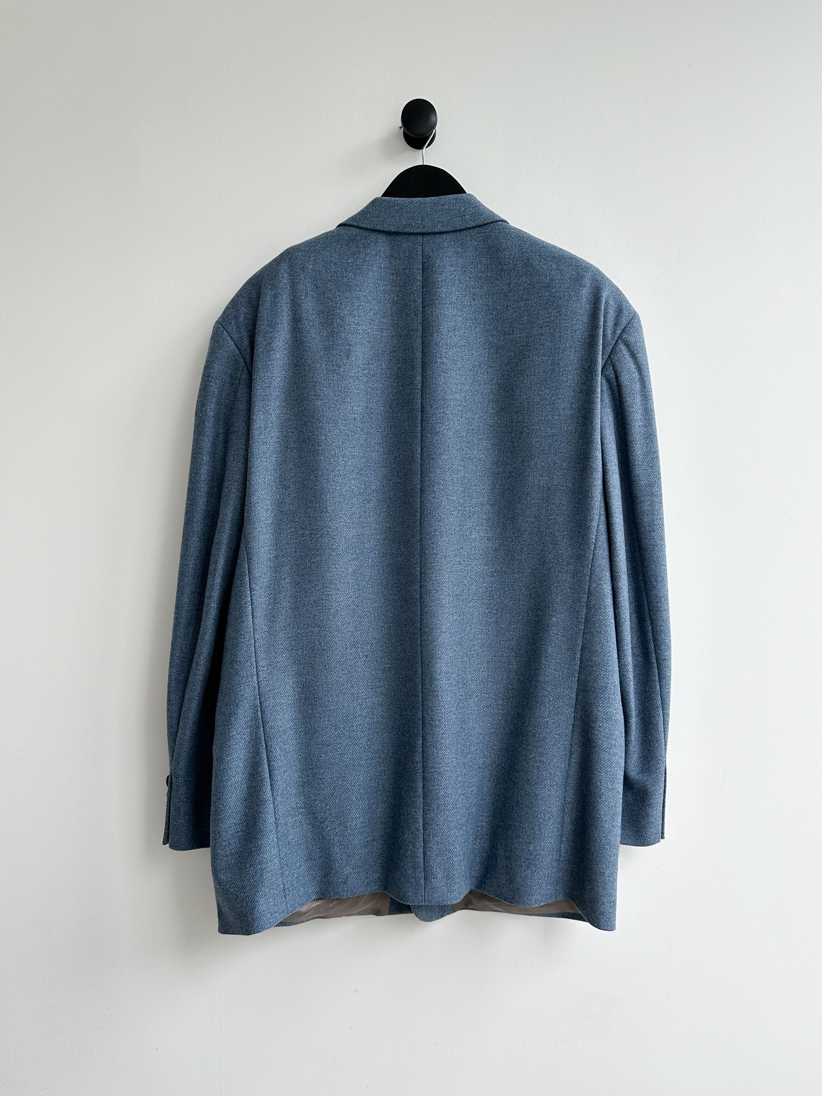 Hugo Boss Vintage Hugo Boss Loro Piana Blue Blazer Size 48R - 3 Thumbnail