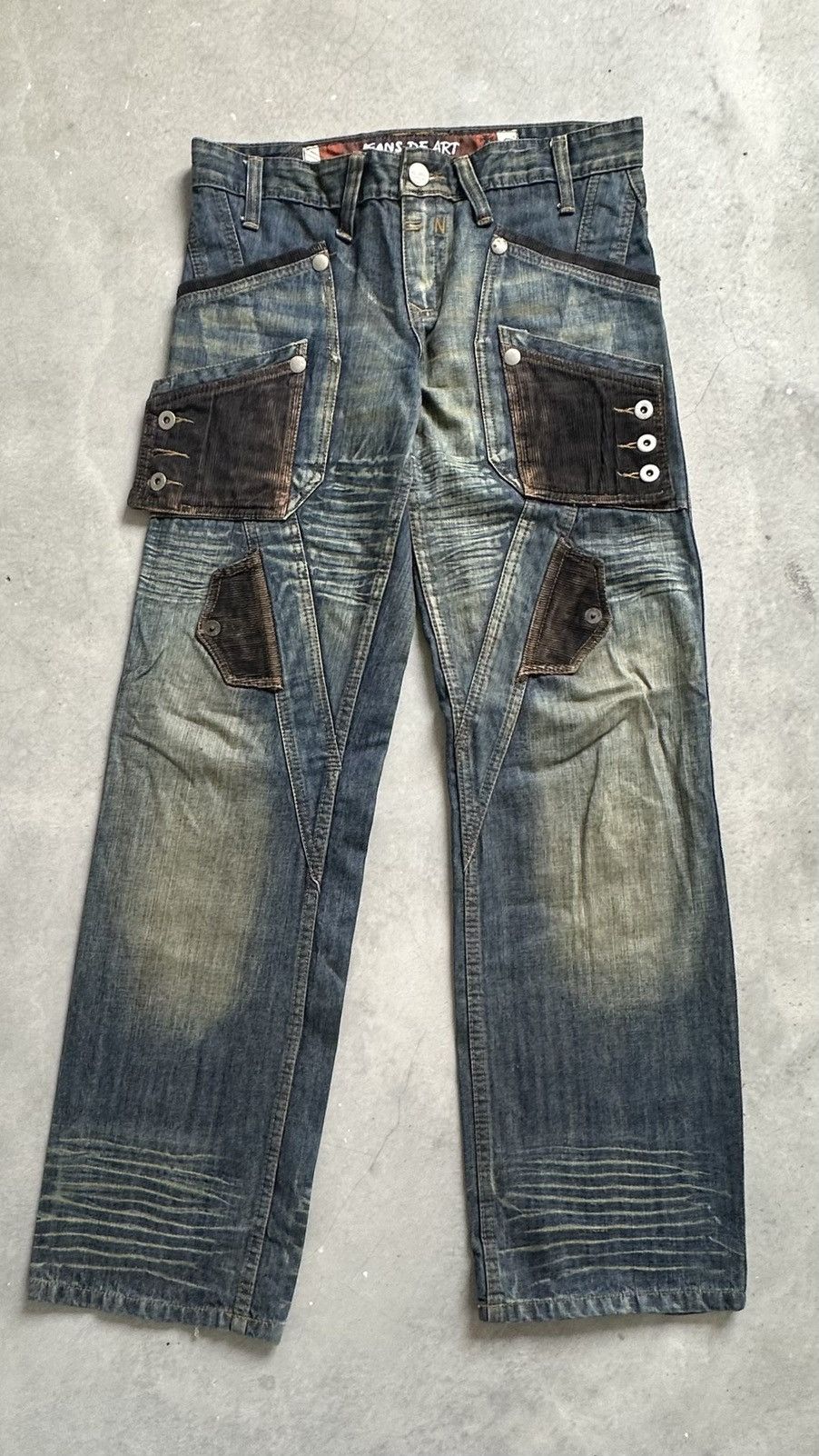 Japanese Brand JAPANESE 🇯🇵 JEANS DE ART MUTIPOCKET TACTICAL BONDAGES JEANS Size US 36 / EU 52 - 1 Thumbnail