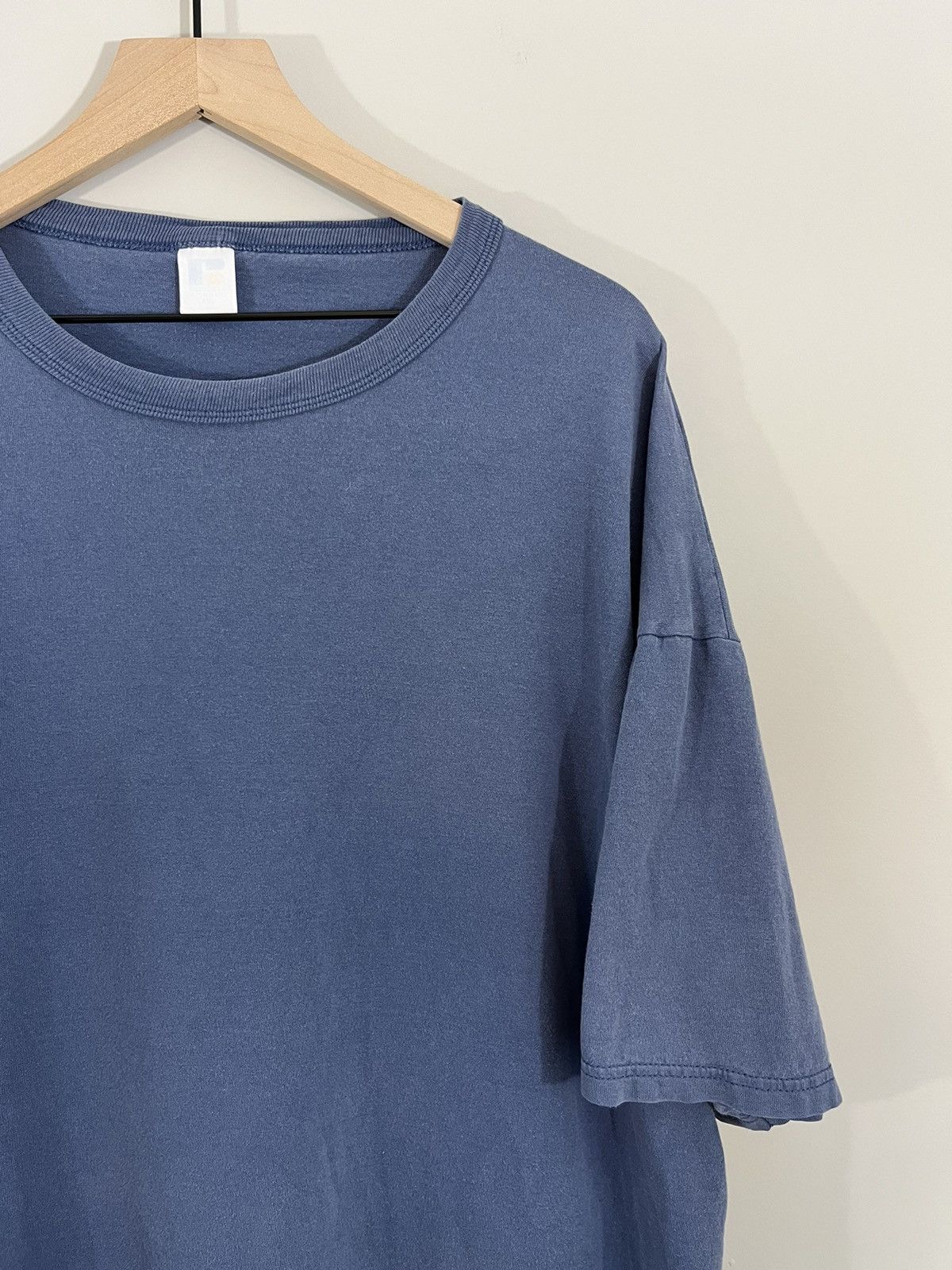 Vintage Blank Sun Faded BIG XXL Russell Boxy Oversize Tee Size US XXL / EU 58 / 5 - 4 Thumbnail