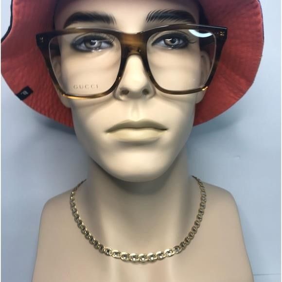 Gucci New Authentic GUCCI GG0452O 004 Oversized Eyeglasses Size ONE SIZE - 8 Thumbnail