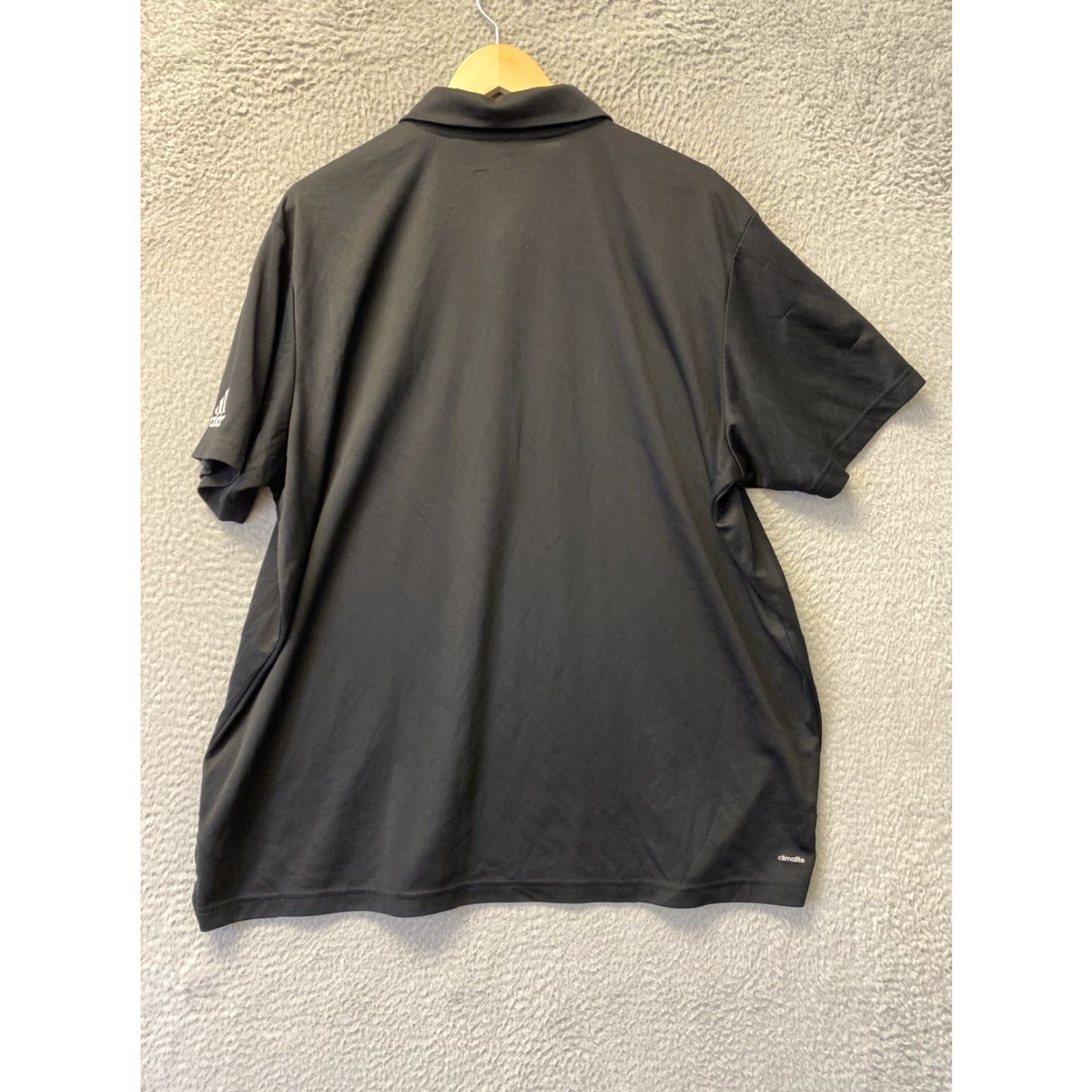Adidas VINTAGE Adidas Men Short Sleeve Polo Shirt Climalite 2XL Activewear Black Size US XXL / EU 58 / 5 - 7 Thumbnail