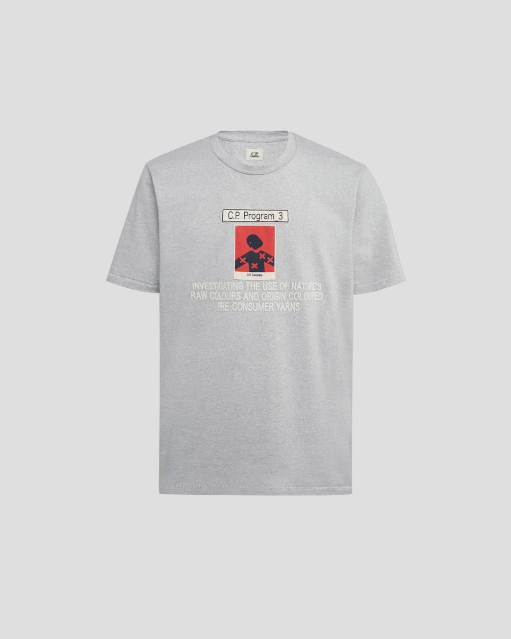 C.P. Company o1y1224 Logo Crewneck T-Shirt in Grey Size US XS / EU 42 / 0 - 1 Thumbnail