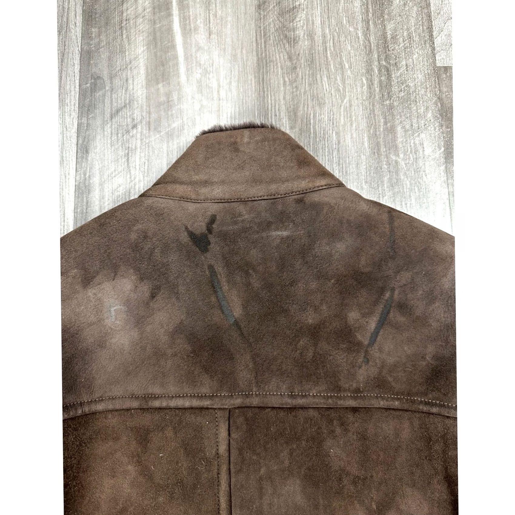 Robert Talbott Robert Talbott Jacket Military Suede Merinos Sheepskin Made in Italy Brown Large Mens Size US L / EU 52-54 / 3 - 4 Thumbnail