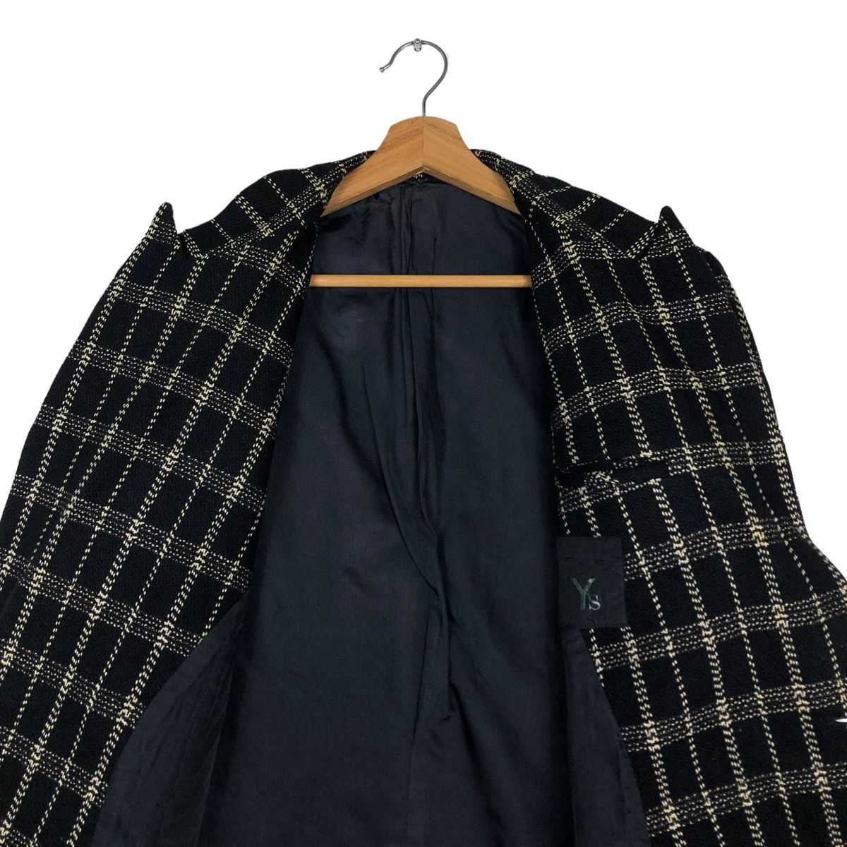 Yohji Yamamoto 🔥VINTAGE YOHJI YAMAMOTO Y’S DOUBLE BREAST JACKET TARTAN Size US S / EU 44-46 / 1 - 14 Thumbnail