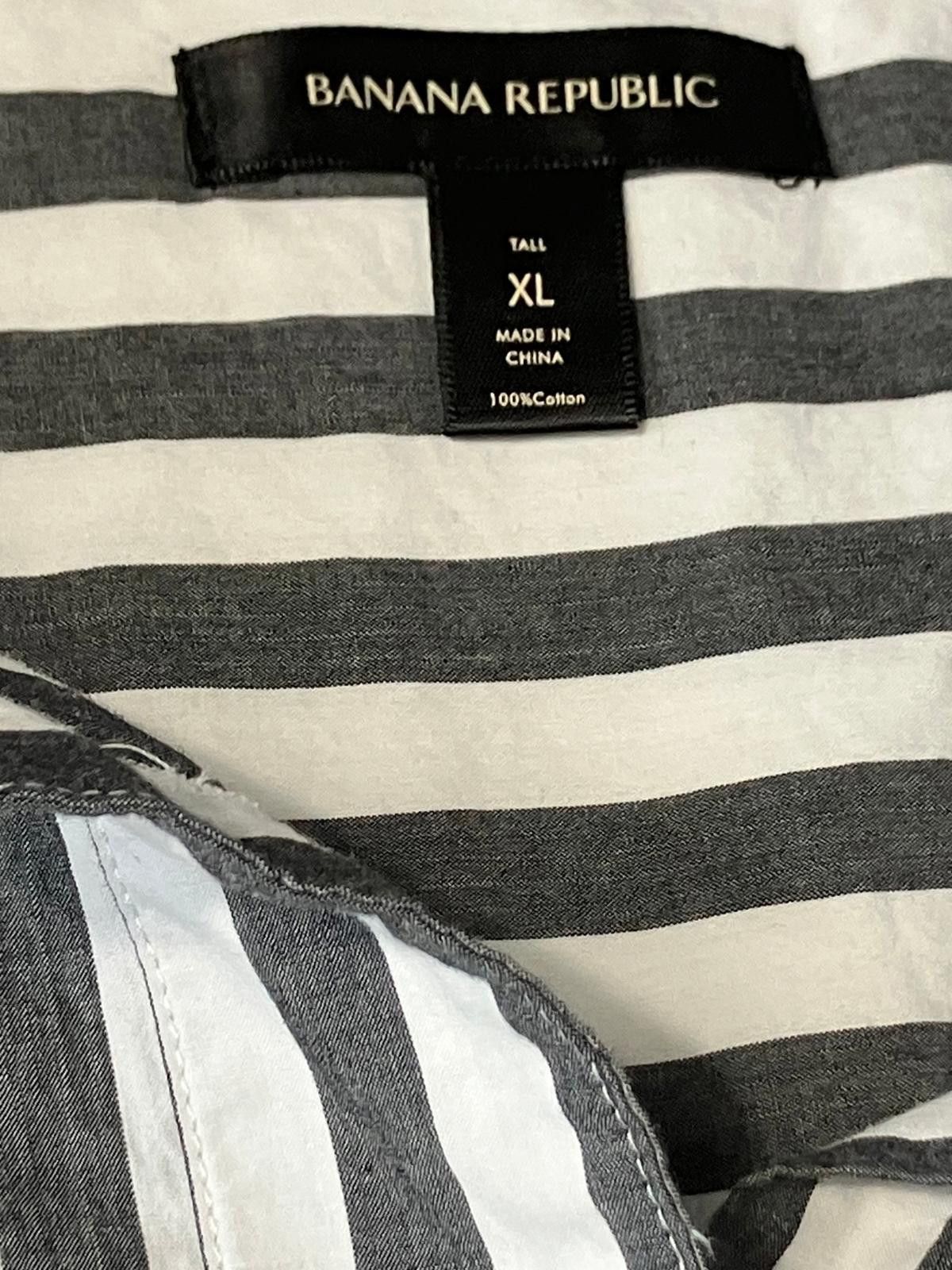 Banana Republic Banana Republic Striped Shirt Dress XL Tall Cotton Size XL / US 12-14 / IT 48-50 - 7 Thumbnail