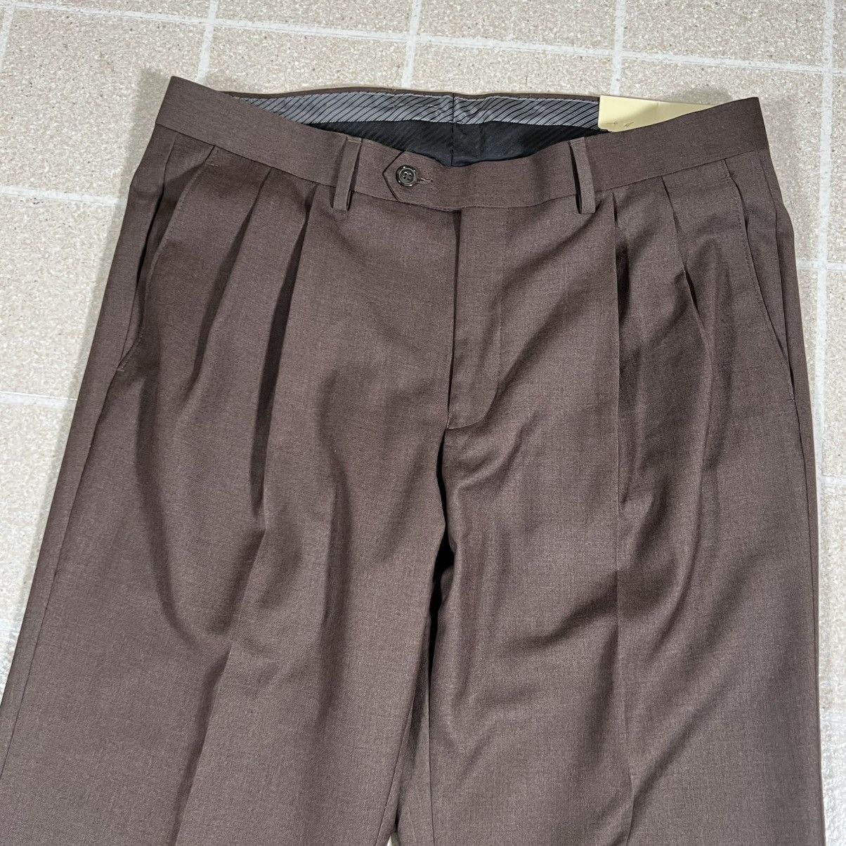 Ralph Lauren Lauren Ralph Lauren Dress Pants 34x30 Brown Pleated Cuffed Size US 34 / EU 50 - 2 Thumbnail