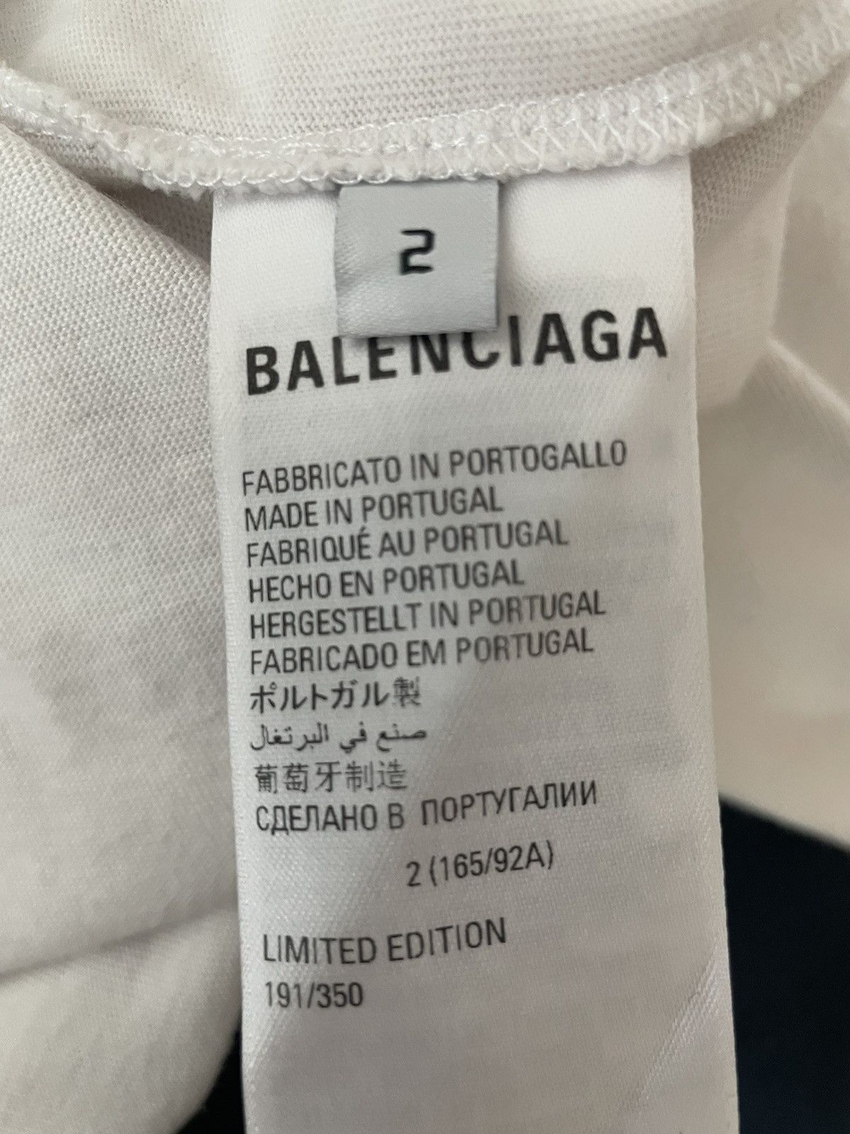 Balenciaga Balenciaga Pink Martini White Long Sleeve T-shirt Size US M / EU 48-50 / 2 - 4 Thumbnail