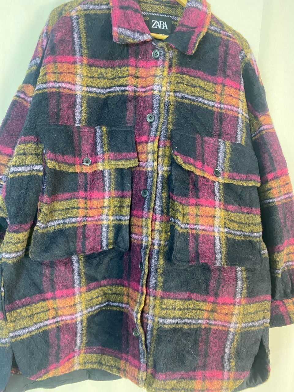 Zara Unisex🔥 Zara button up wool jacket Size L / US 10 / IT 46 - 4 Thumbnail