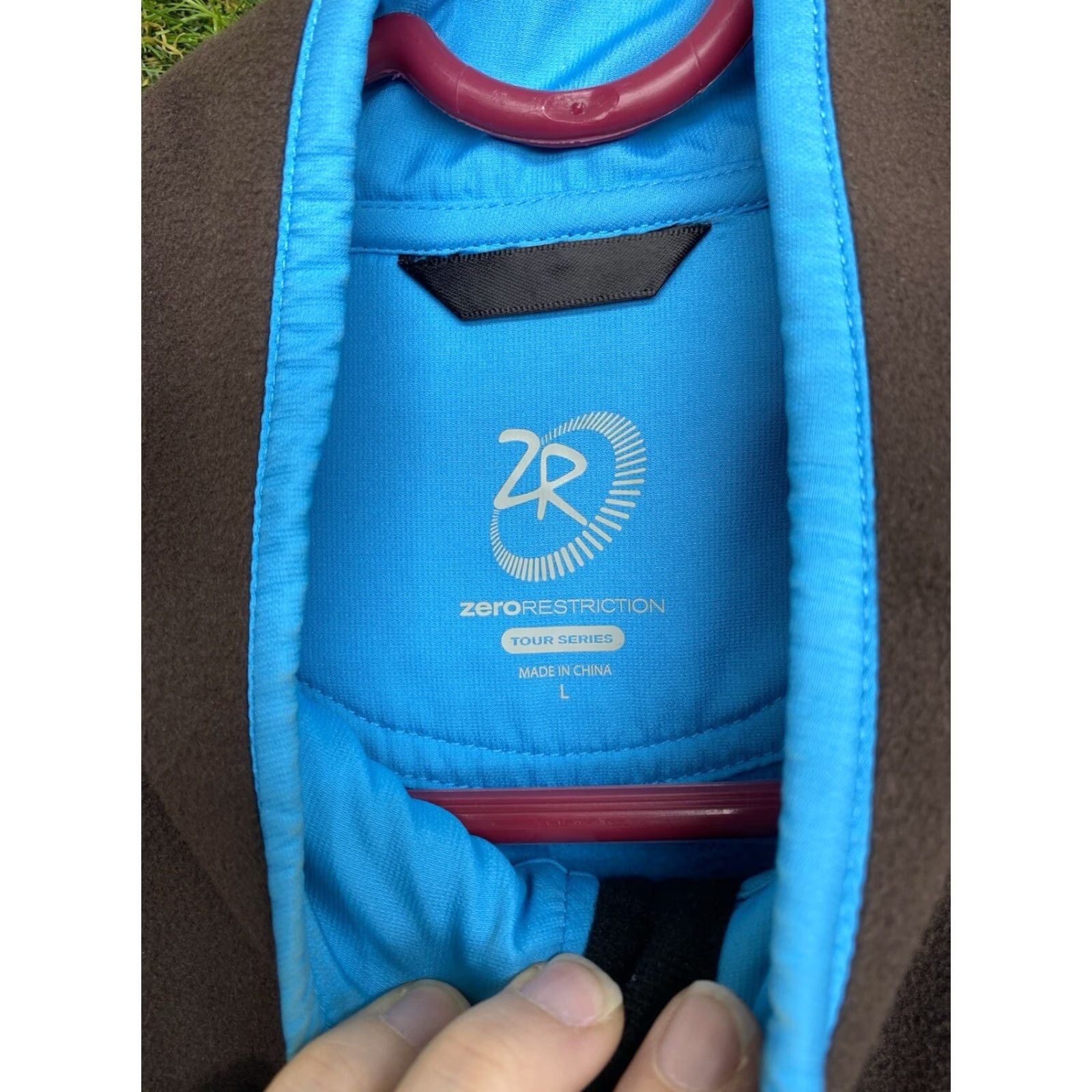 Vintage Zero Restriction Jacket Mens L Blue Tour Series Fleece 1/4 Zip Golf Logo Outdoor Sports Activewear Size US L / EU 52-54 / 3 - 3 Thumbnail