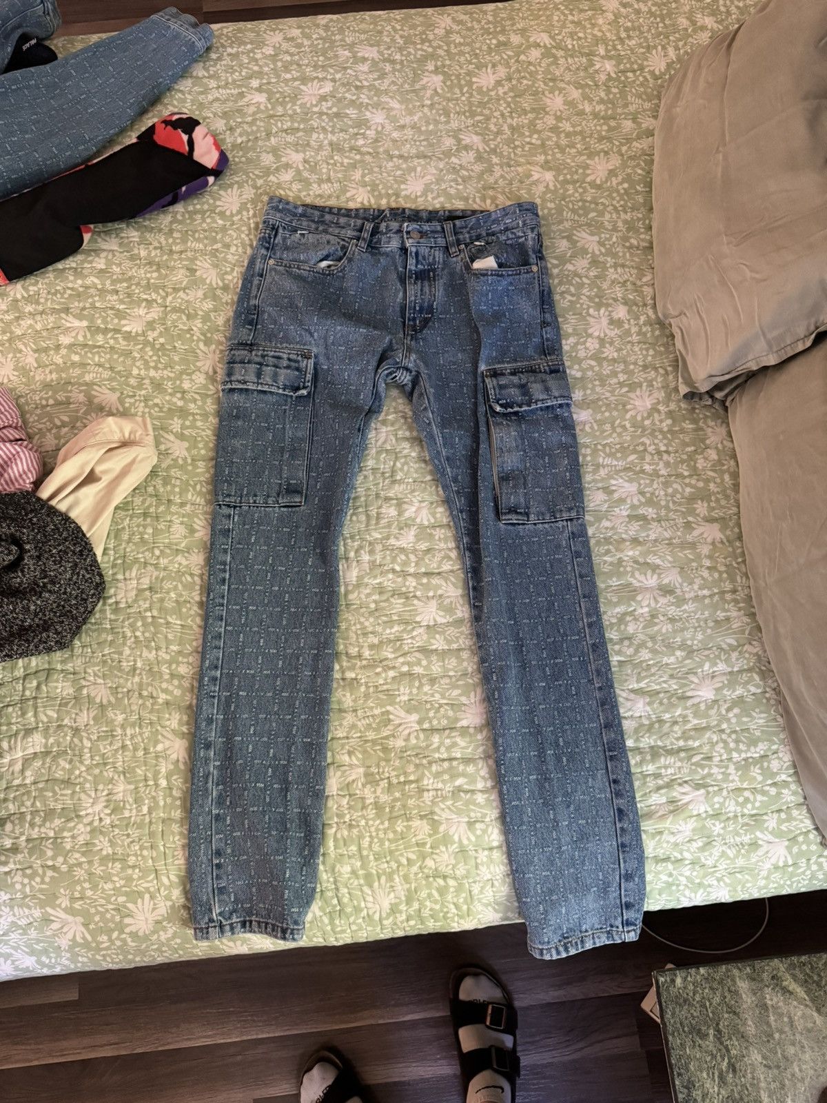 1017 ALYX 9SM Alyx Allover Print Jeans Size US 32 / EU 48 - 1 Thumbnail