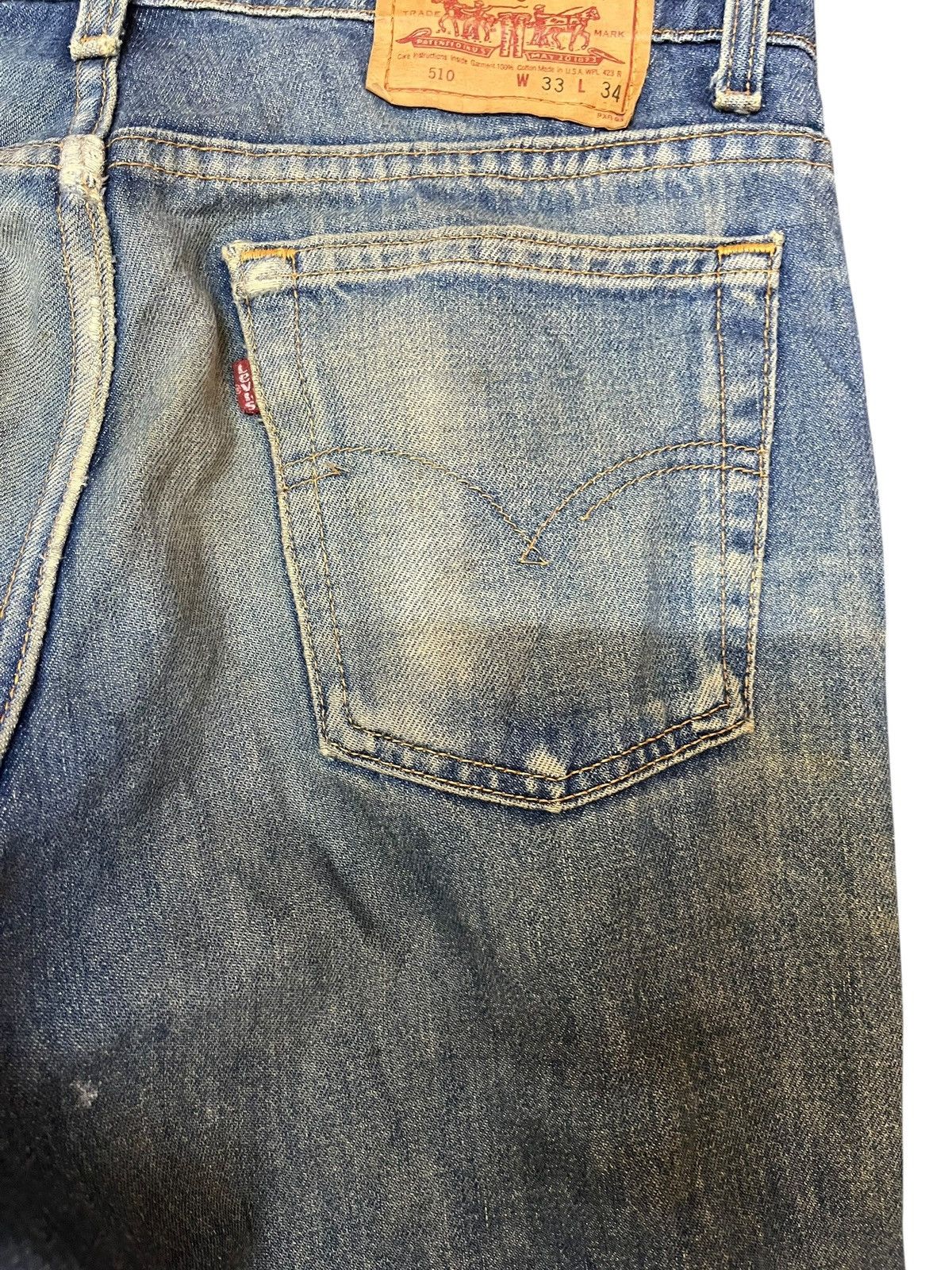 Levi's Vintage Clothing Vintage Levi’s 510 Mudwash Distressed Denim Size US 32 / EU 48 - 7 Thumbnail