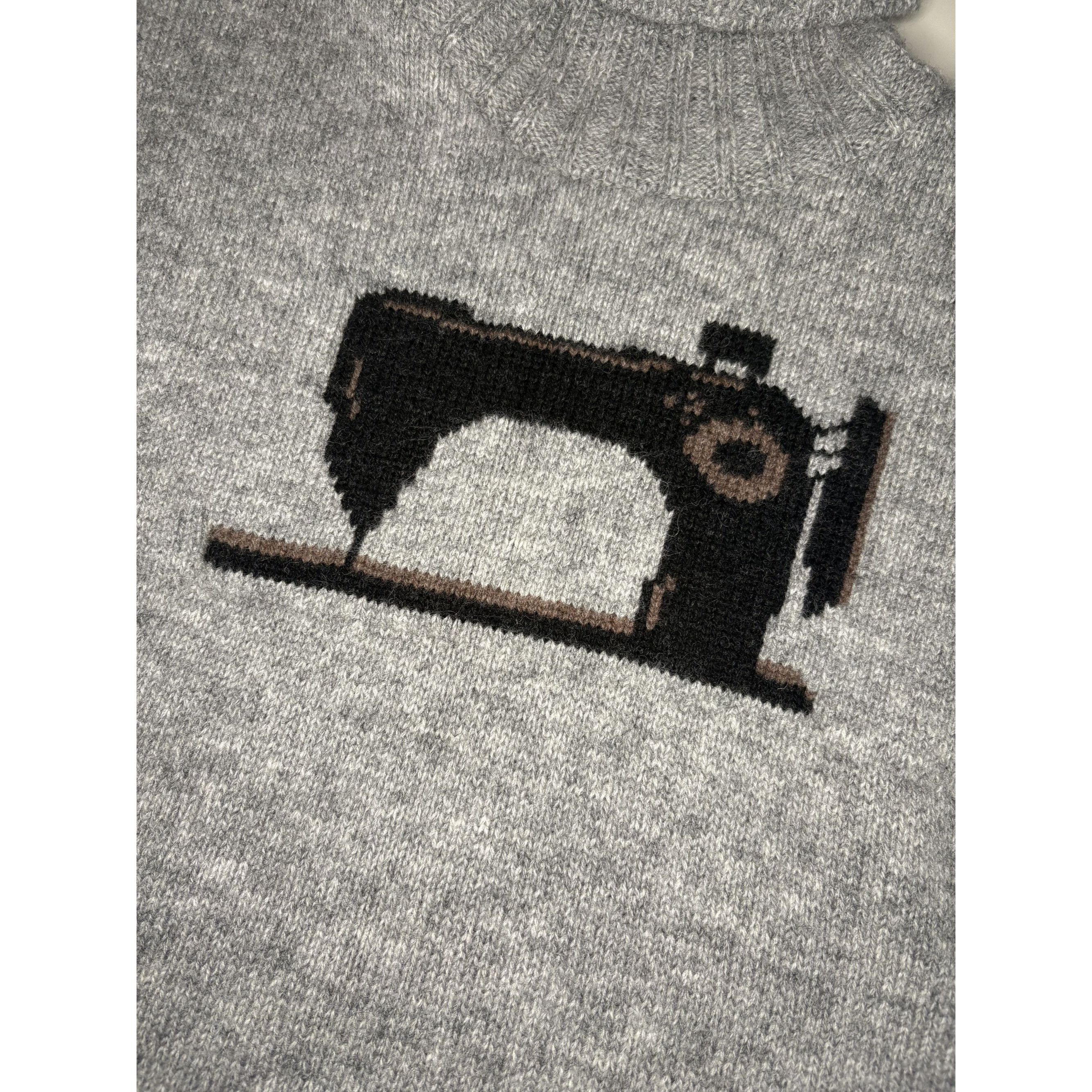 Kapital ♚ Kapital Wool 'Sewing Machine' Sweater ♚ Size US M / EU 48-50 / 2 - 3 Thumbnail
