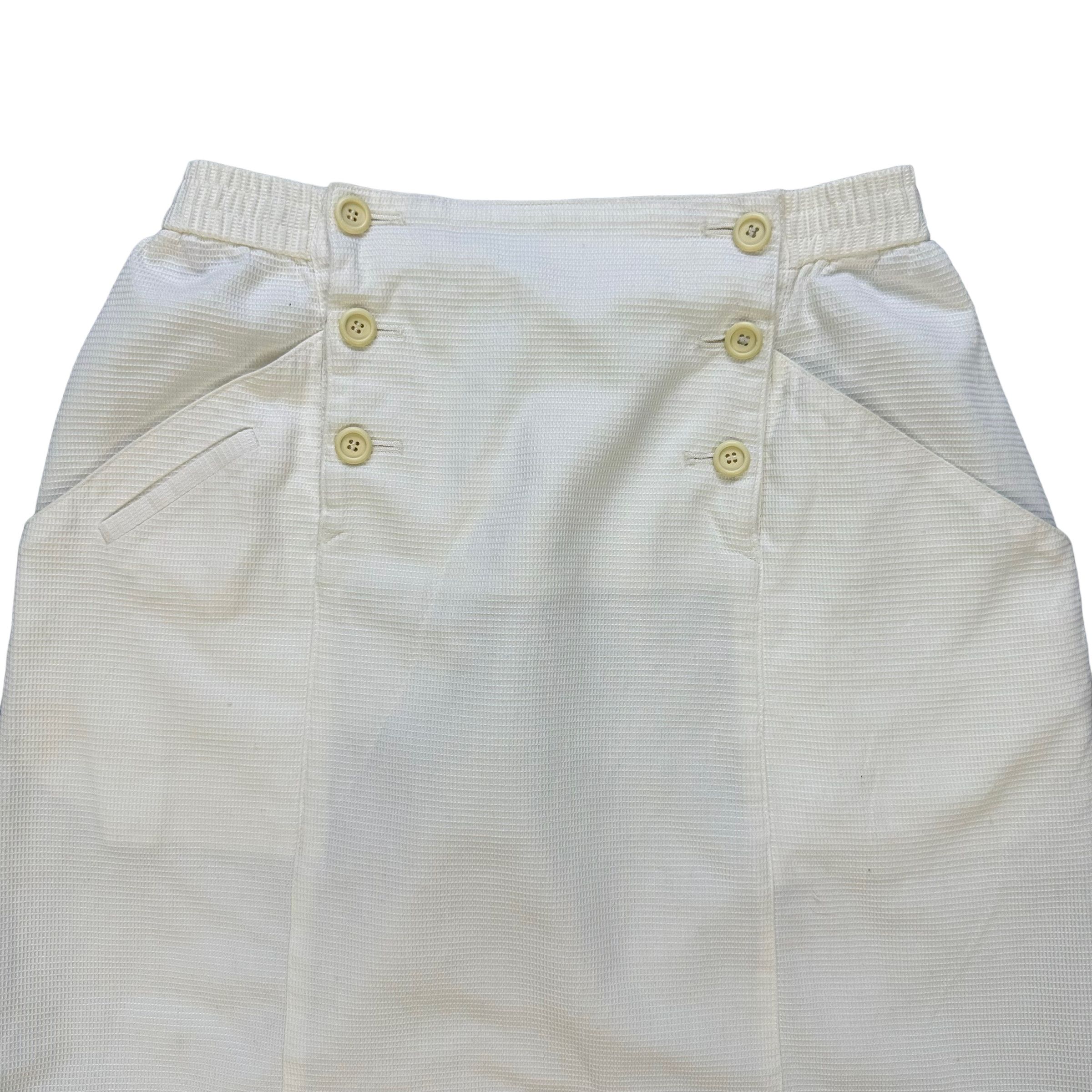 Christian Dior Monsieur CHRISTIAN DIOR SPORTS WHITE SKIRT #7999-71 Size 25" / US 0 / IT 36 - 2 Thumbnail