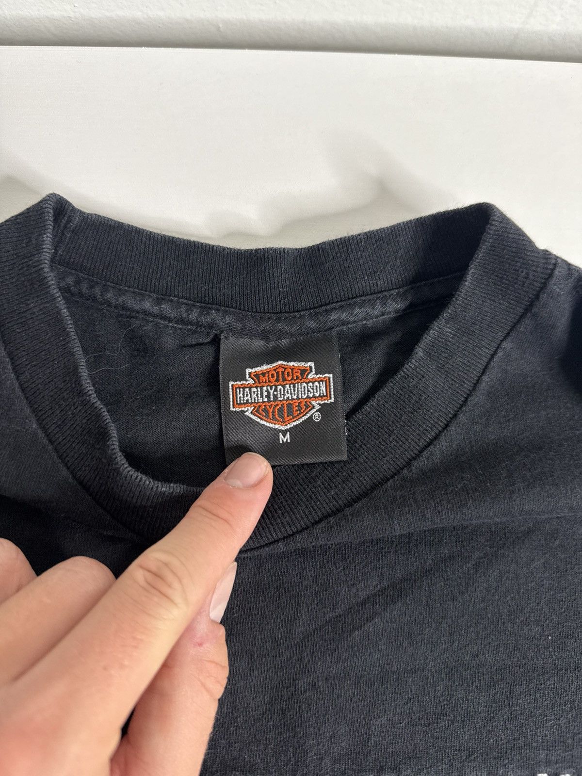 Harley Davidson VINTAGE 1990’s Harley-Davidson Embroidered Tee "Black" (M) Size US M / EU 48-50 / 2 - 6 Thumbnail