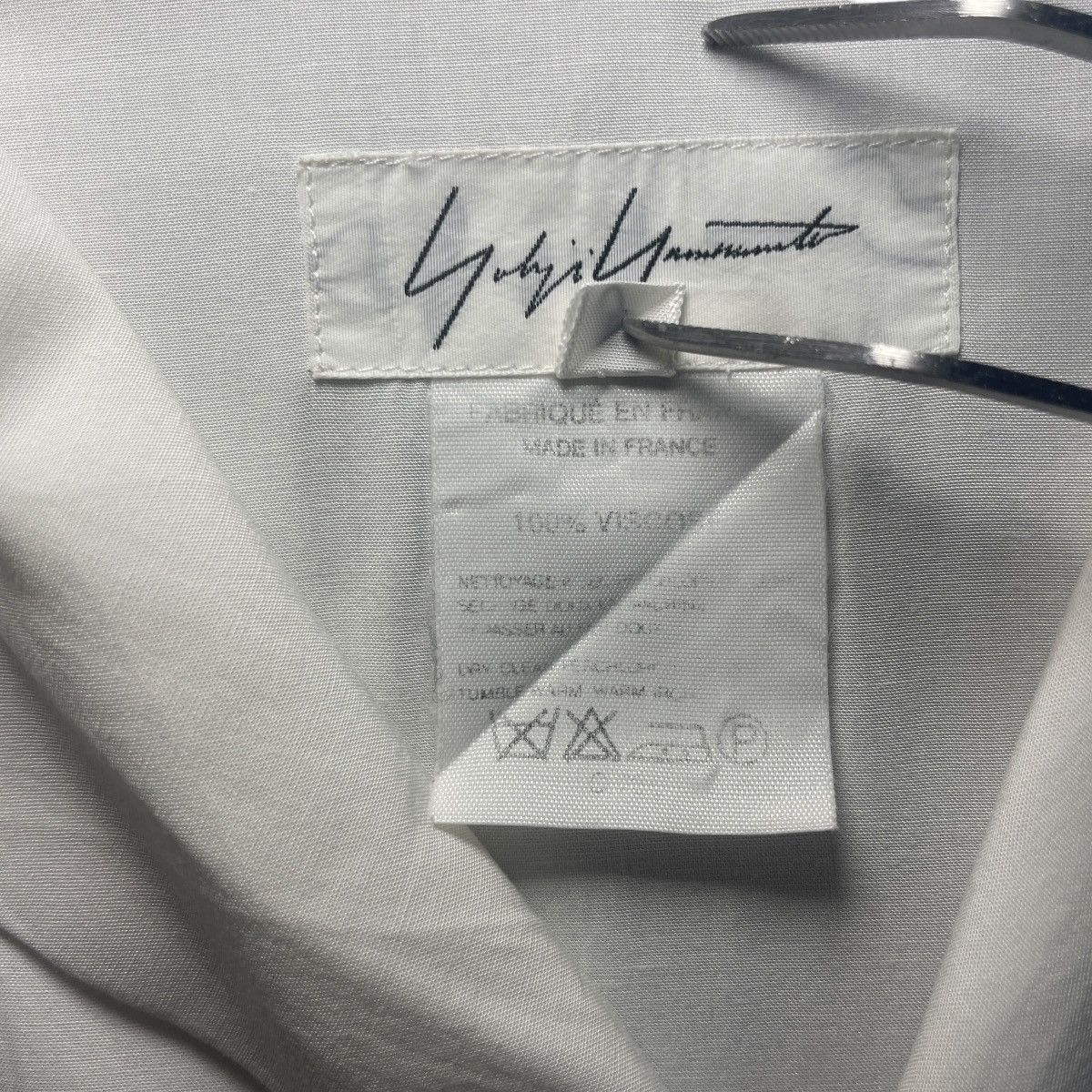 Yohji Yamamoto ARCHIVE Yohji Yamamoto 80s/90s White Viscose Button-up Shirt Size US M / EU 48-50 / 2 - 4 Thumbnail