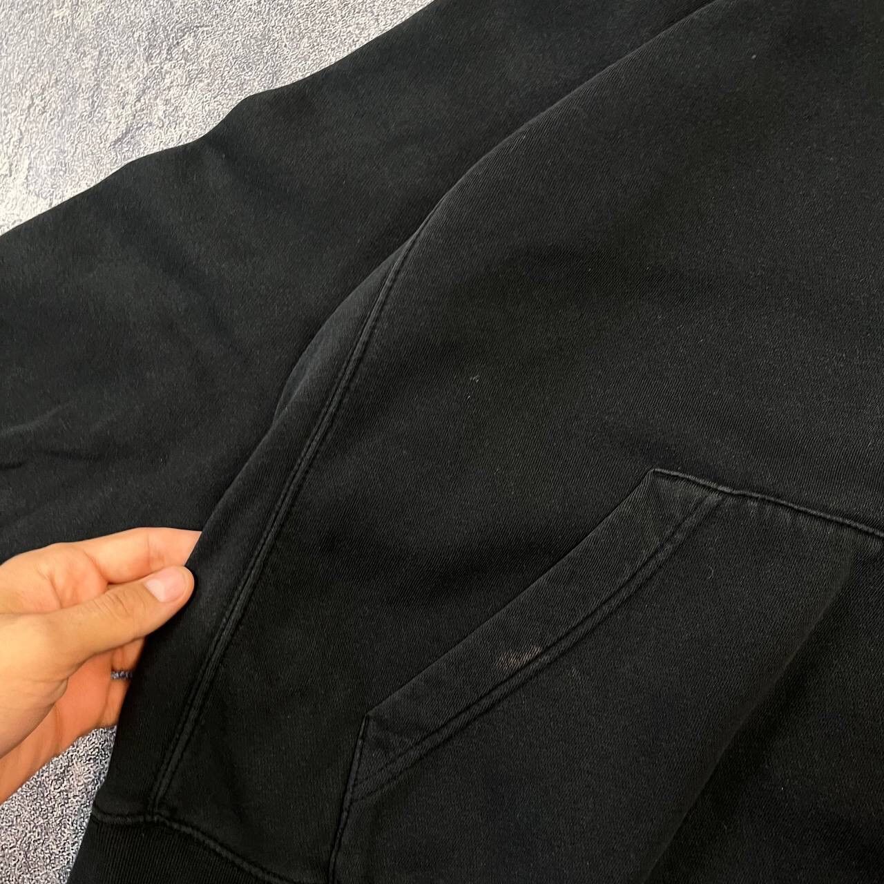 Nike Vintage Nike Black Drill Hoodie Mini Swoosh Y2K Size XL Size US XL / EU 56 / 4 - 7 Thumbnail