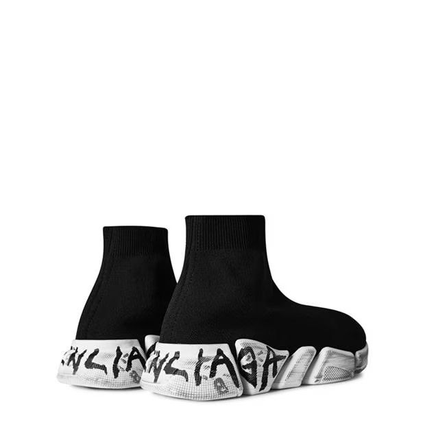 Balenciaga o1g2r1mq0924 Trainers in Black & White Size US 7 / IT 37 - 4 Thumbnail