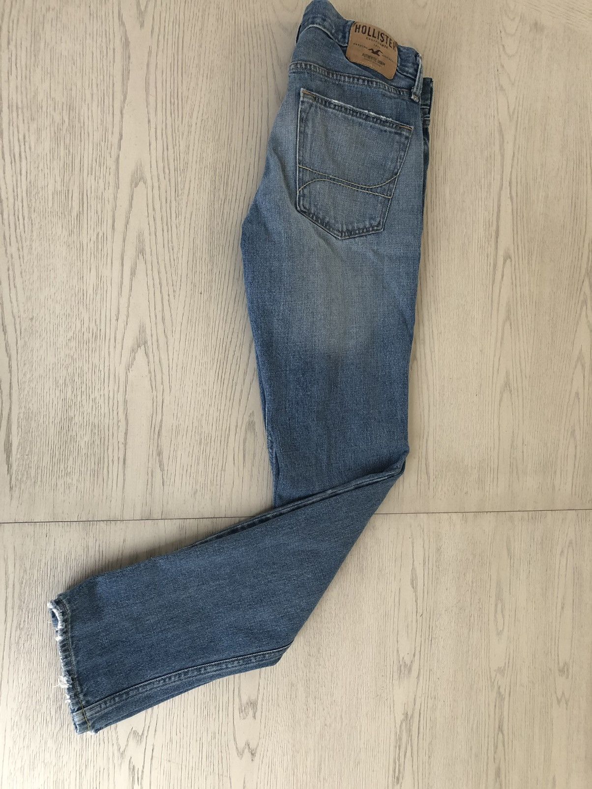 Hollister HOLLISTER Light Wash Stretch Denim Skinny Jean Men's Blue Size US 33 - 4 Thumbnail