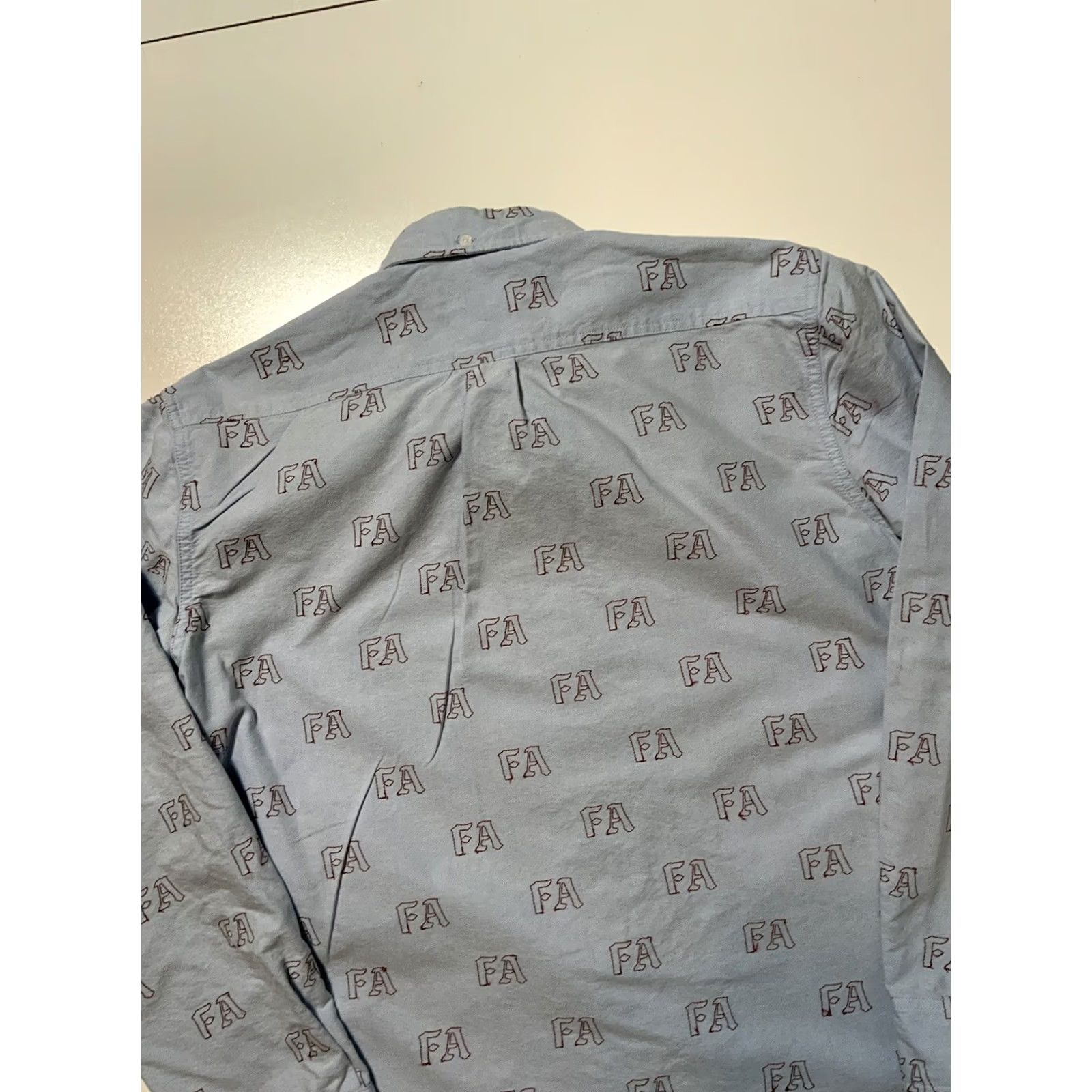 Fucking Awesome Fucking Awesome FA Oxford Blue One Pocket Button Down L/S Shirt Sz. L Mens Size US L / EU 52-54 / 3 - 4 Thumbnail