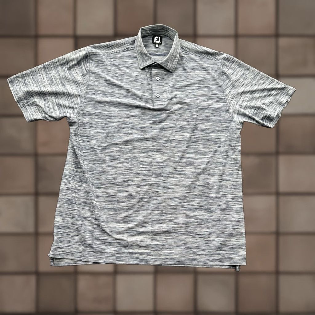 Footjoy FootJoy Polo Shirt Men XL Gray Polyester Spandex Golf Preppy Casual Shirt Size US XL / EU 56 / 4 - 1 Thumbnail