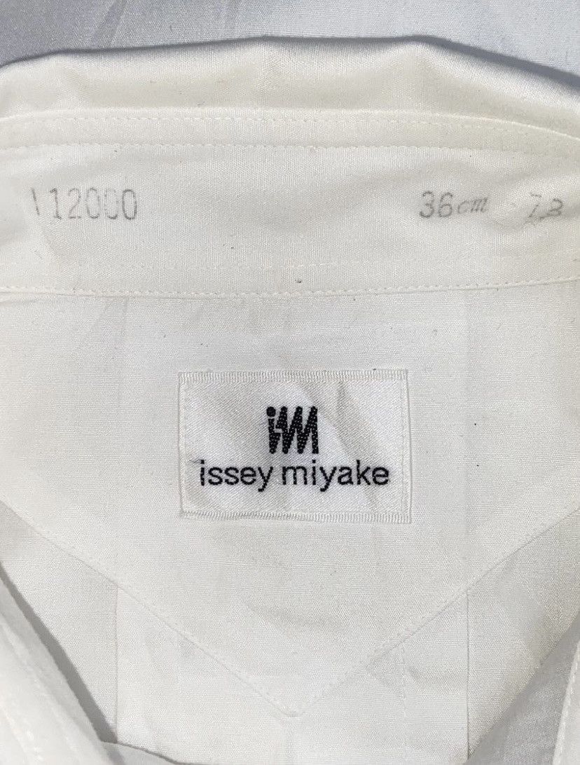 Issey Miyake ISSEY MIYAKE IM White Shirt Tie Size US S / EU 44-46 / 1 - 11 Thumbnail