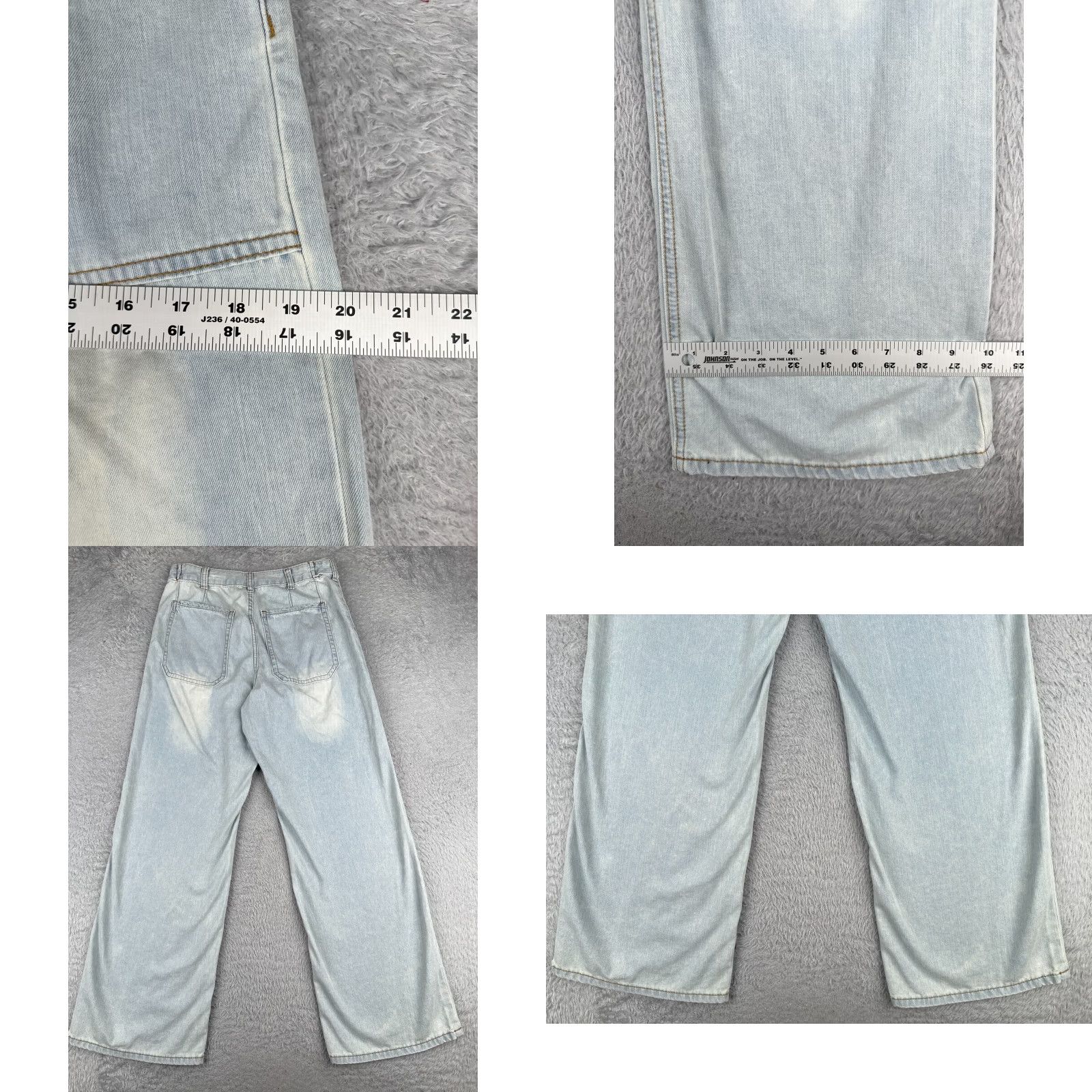 Vintage Gold Trans Jeans Womens 28 Blue Denim Light Wash Distressed 28x30 Regular 5-Pocket Design Zip Button Jeans Womens Size 28" / US 6 / IT 42 - 9 Thumbnail