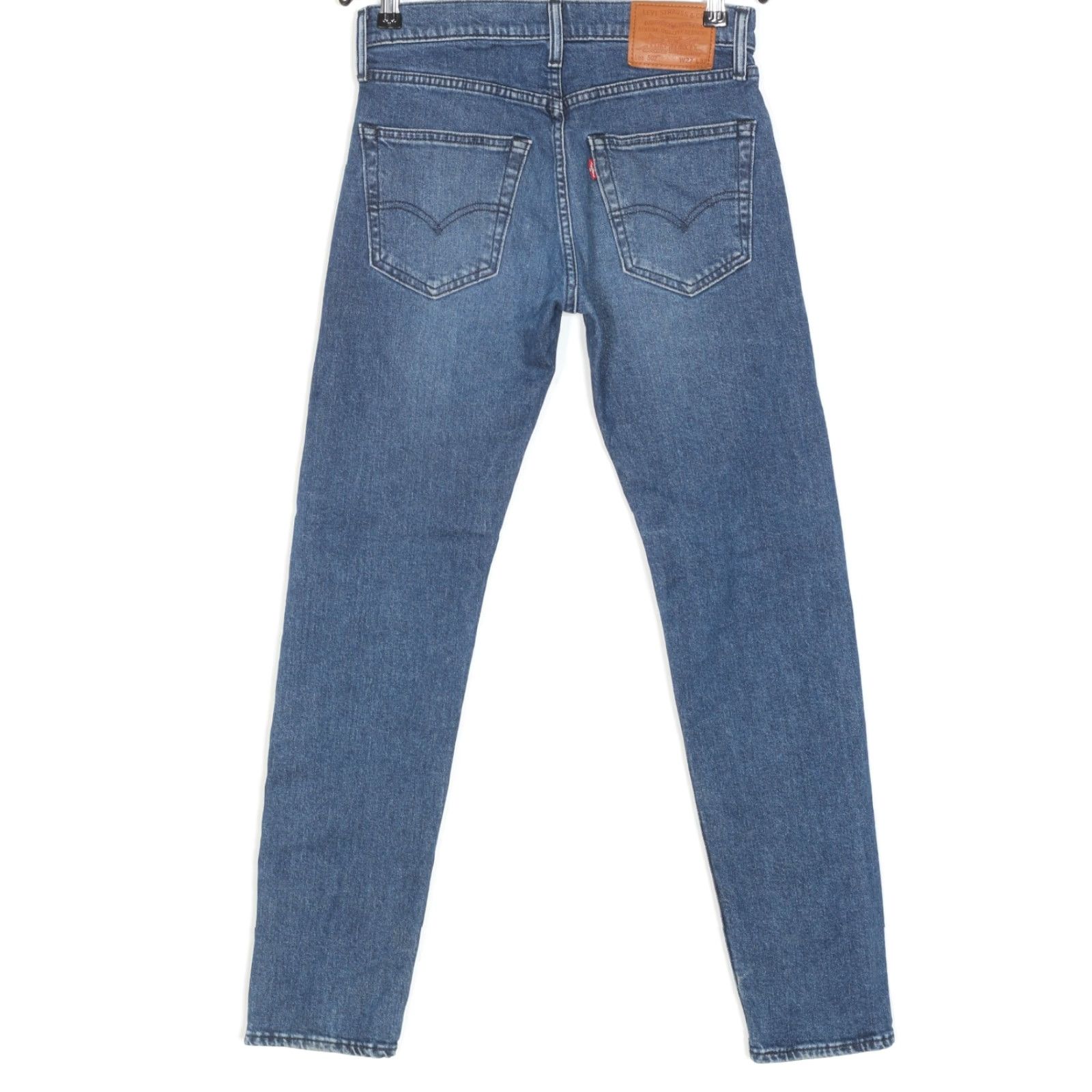 Levi's LEVI’S 502 PREMIUM Big E Tapered Stretch Jeans Men 27/32 Blue Denim Slim 5-Pocket Rise Mid 30 Inseam Wool? Size US 27 - 2 Thumbnail