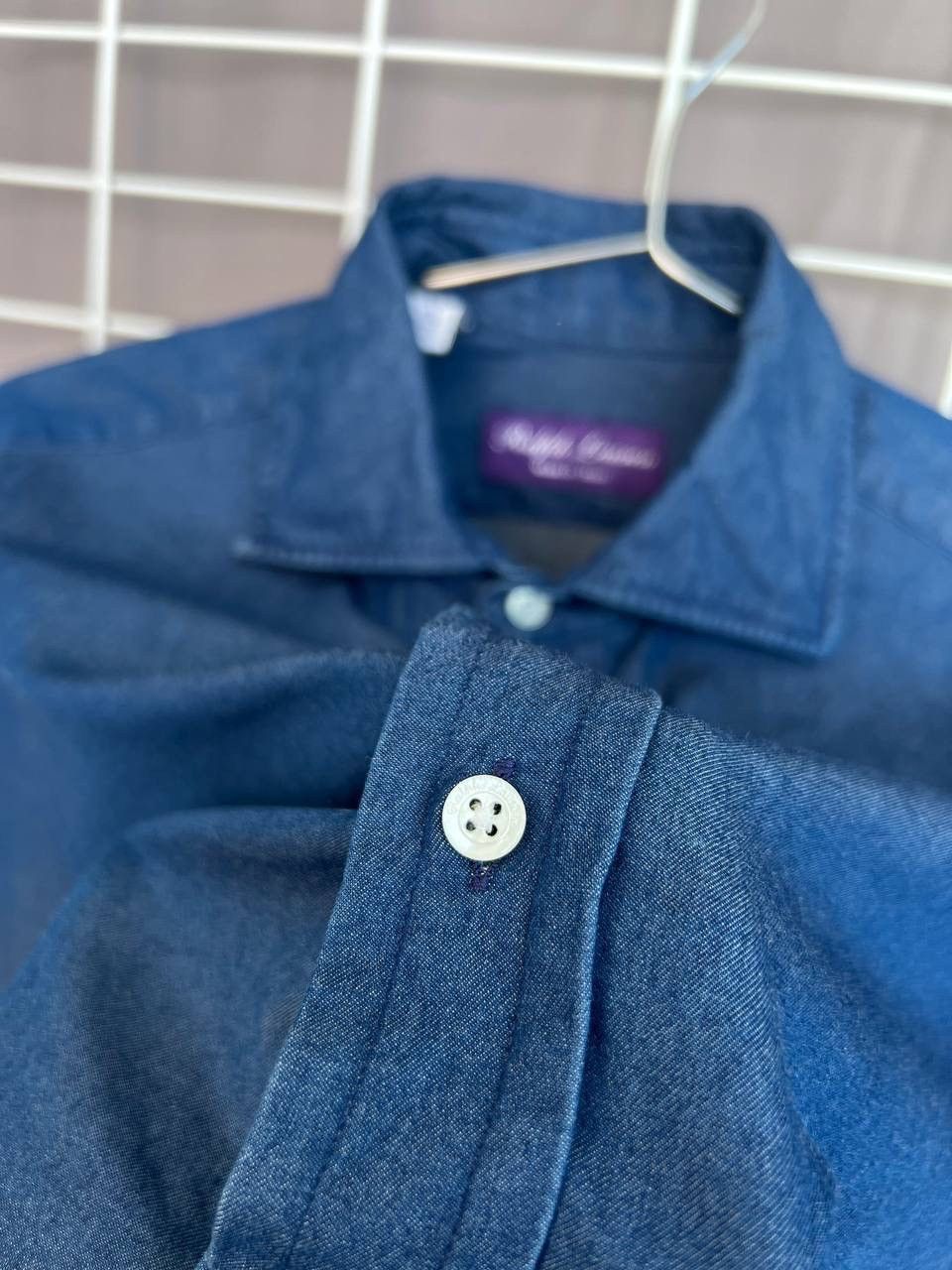 Ralph Lauren Purple Label Ralph Lauren Purple Label Indigo Button Shirt Size 14.5 or M Size US M / EU 48-50 / 2 - 10 Thumbnail