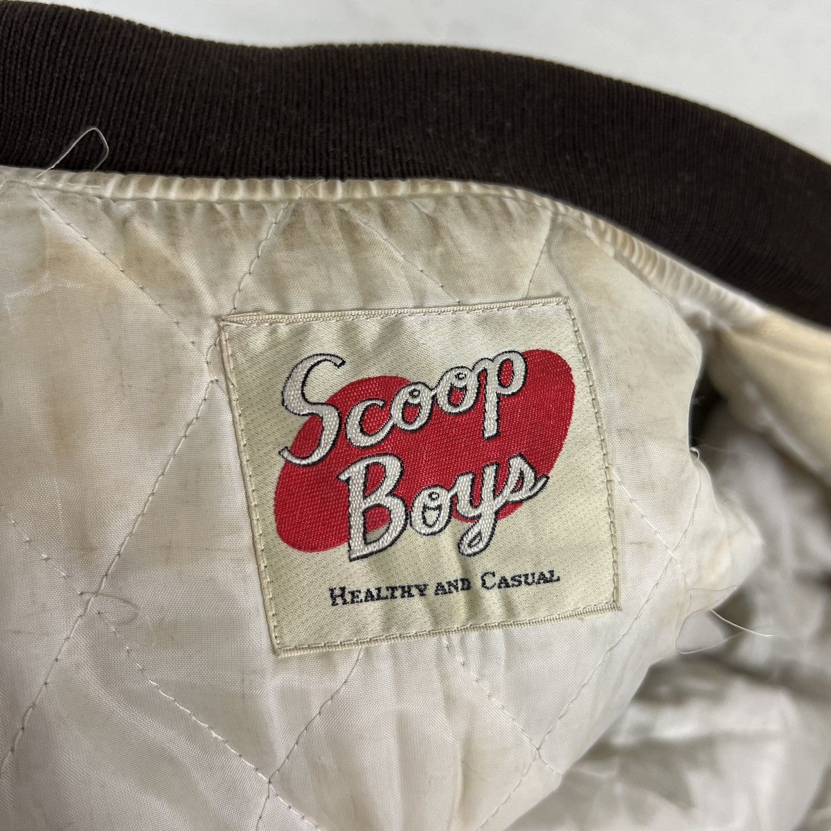 Japanese Brand 🔥 VINTAGE SCOOP BOY VARSITY BOMBER JACKET Size US M / EU 48-50 / 2 - 17 Thumbnail