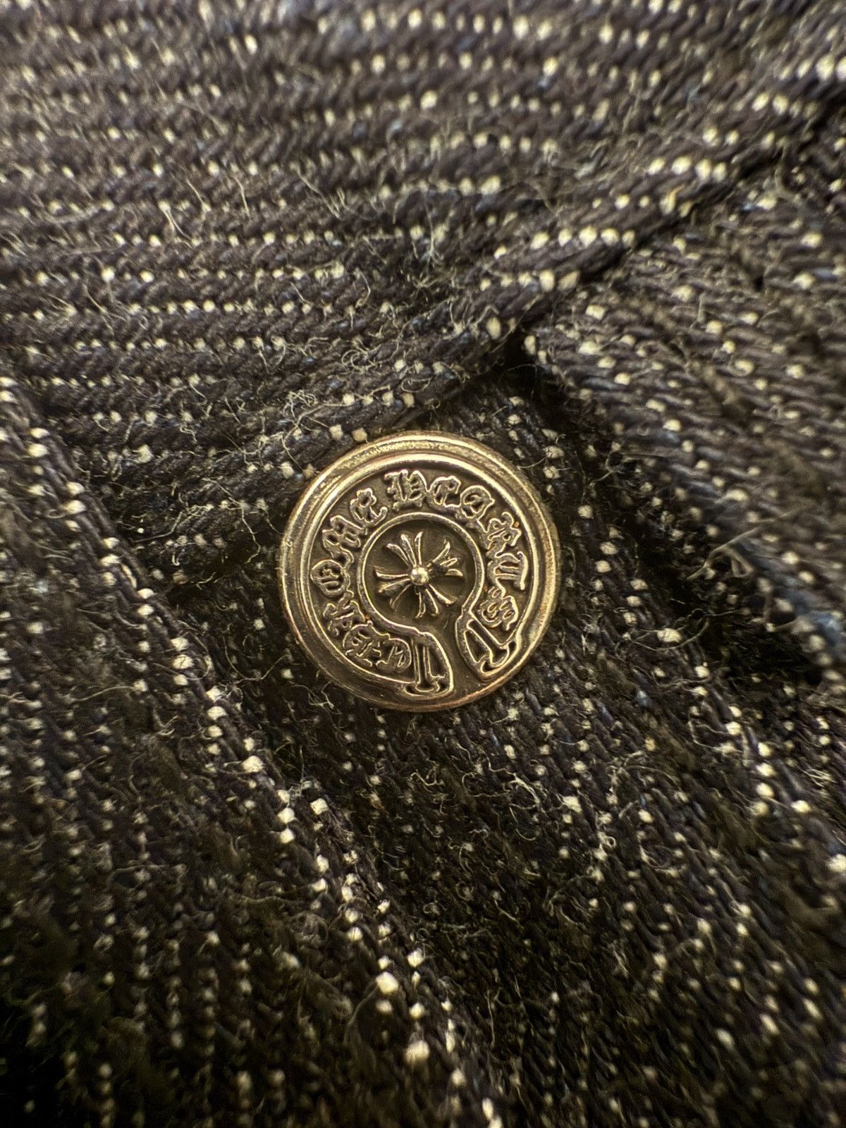 Chrome Hearts 🔥Chrome Hearts KS Baggy Selvedge Jeans Size 32🔥 Size US 32 / EU 48 - 4 Thumbnail
