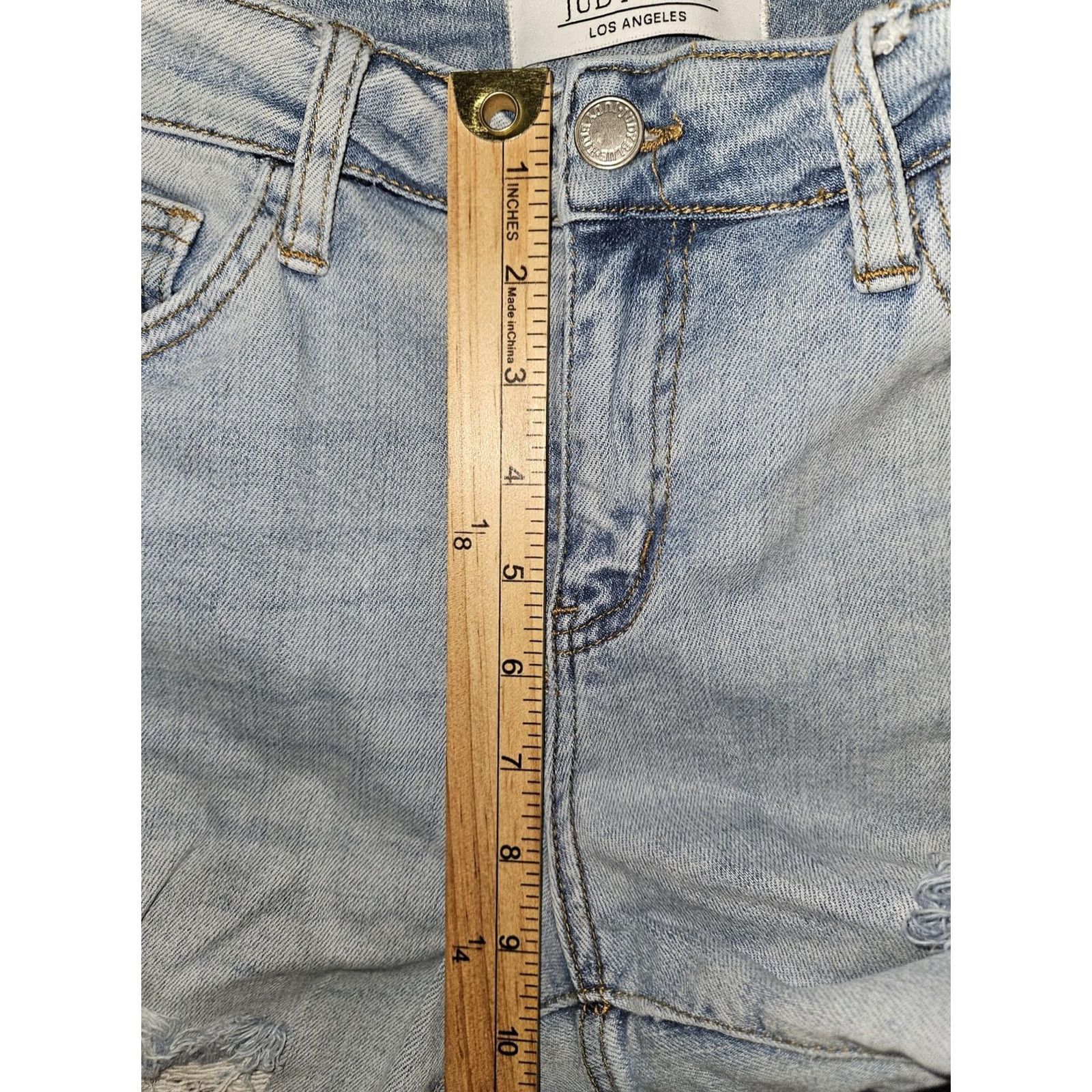 Vintage Judy Blue Jeans Womens Light Wash Boyfriend Fit Distressed Stretch JB8278 7/28 Denim Jeans Women’s Relaxed Straight Leg Size 28" / US 6 / IT 42 - 5 Thumbnail