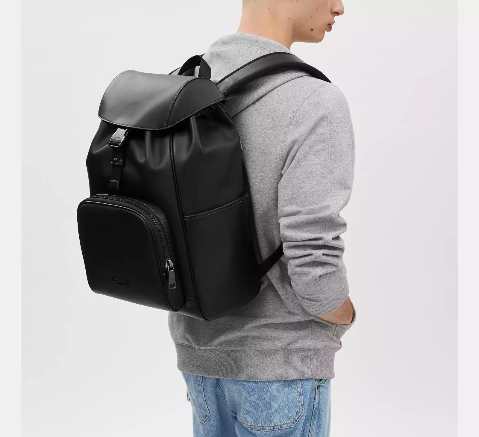 Coach Racer Backpack In Smooth Leather CU112 Size ONE SIZE - 2 Thumbnail