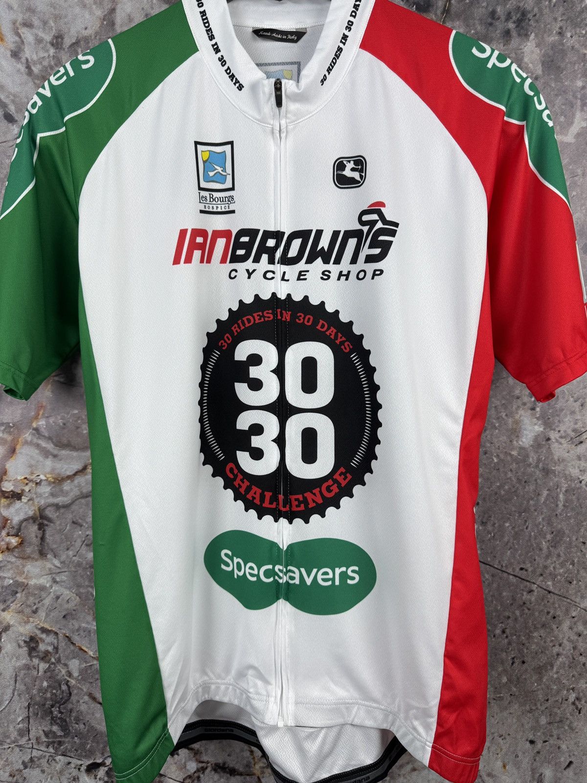 Giordano Cycling Jersey 30 Rides in 30 Days Challenge Full Zip Size US XXL / EU 58 / 5 - 5 Thumbnail