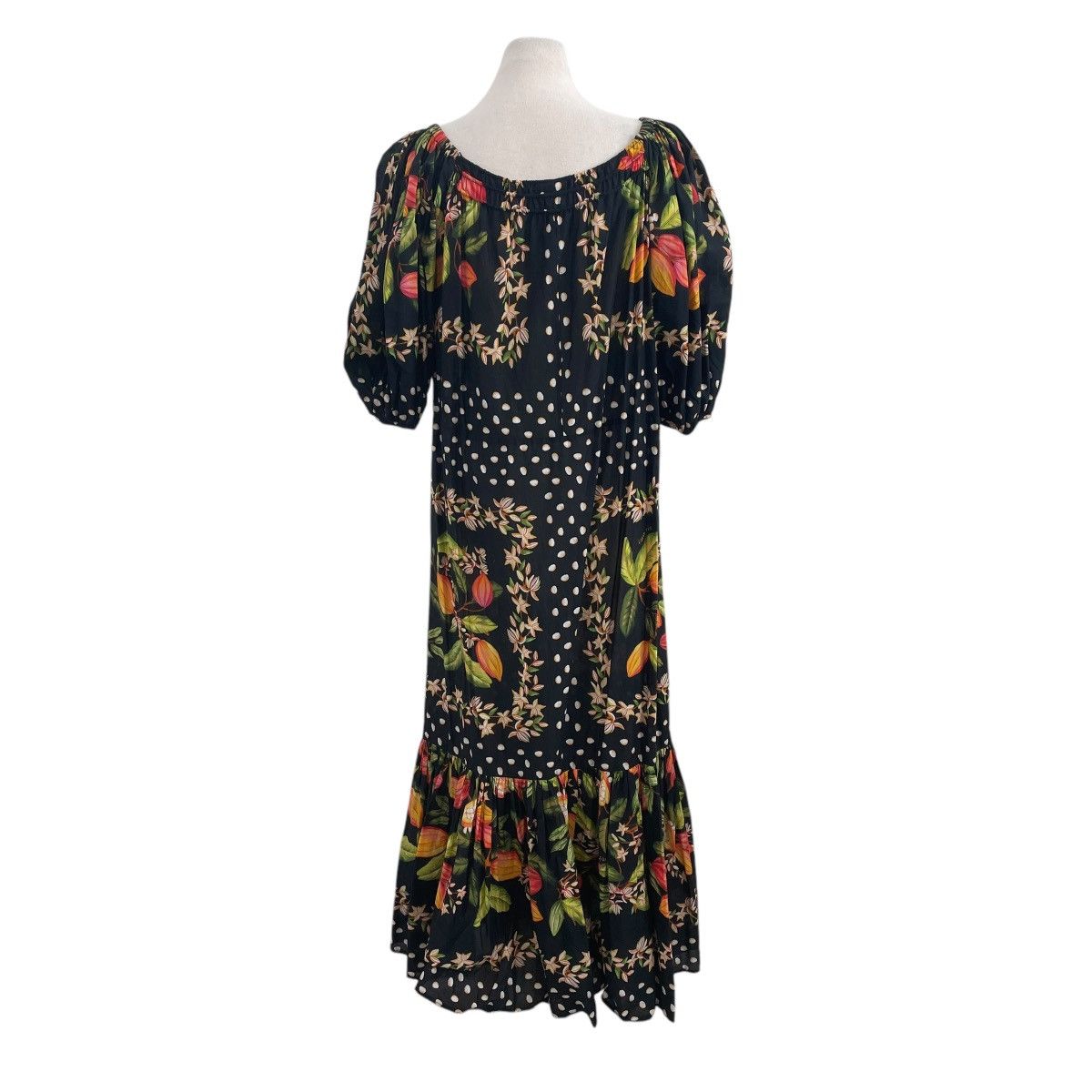 Farm Rio FARM Rio Cocoa Paradise Tropical Maxi Dress Black Medium Size M / US 6-8 / IT 42-44 - 6 Thumbnail