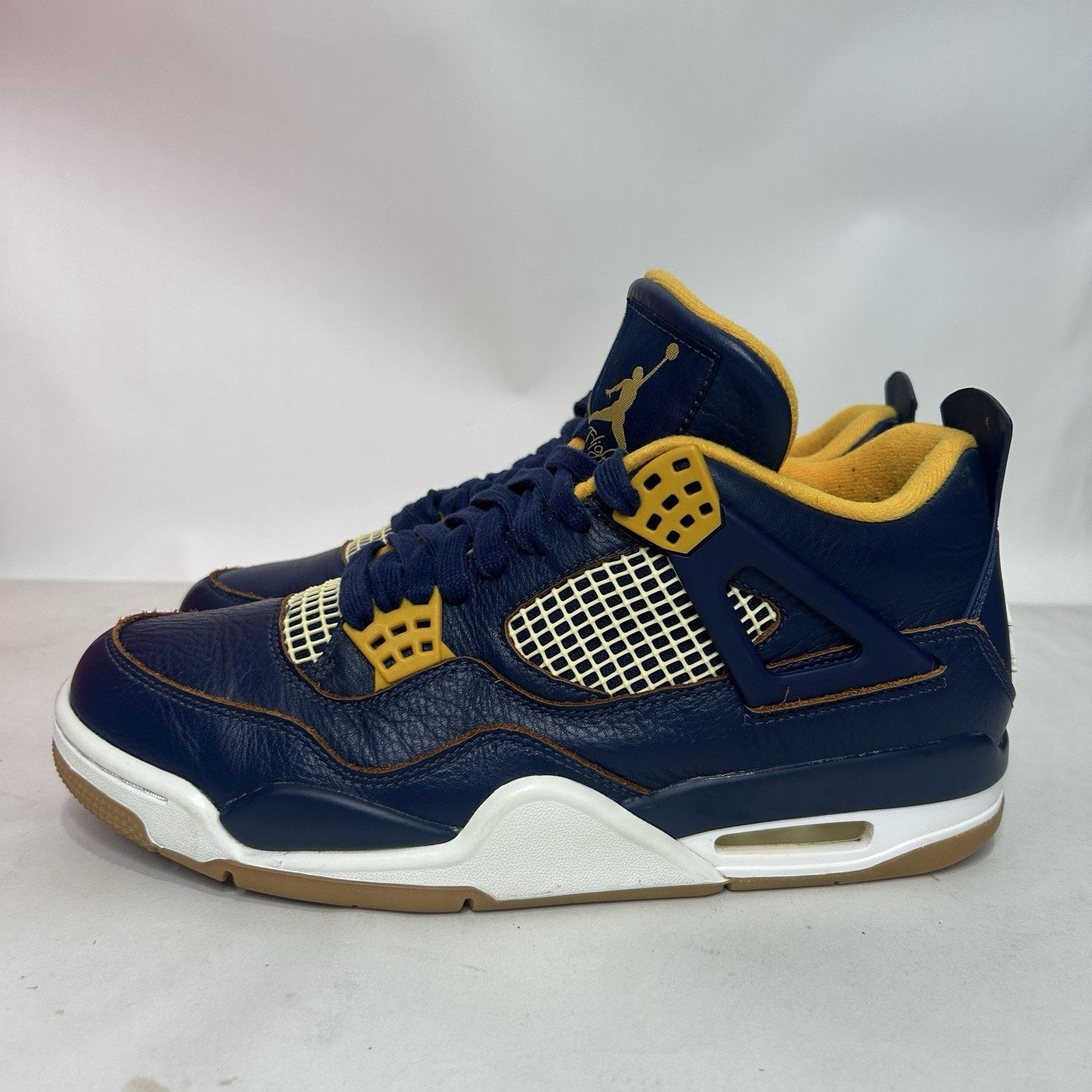 Nike Nike Air Jordan IV 4 Retro “Dunk From Above/Navy Gold” Size US 9.5 / EU 42-43 - 5 Thumbnail
