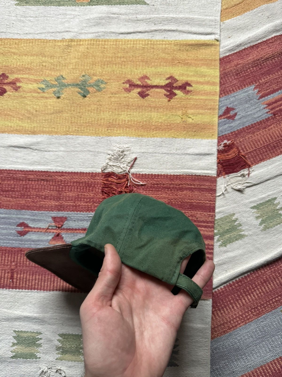 Vintage Vintage 90’s Swiss Sunfaded y2k Suede Japanese Hat Size ONE SIZE - 7 Thumbnail