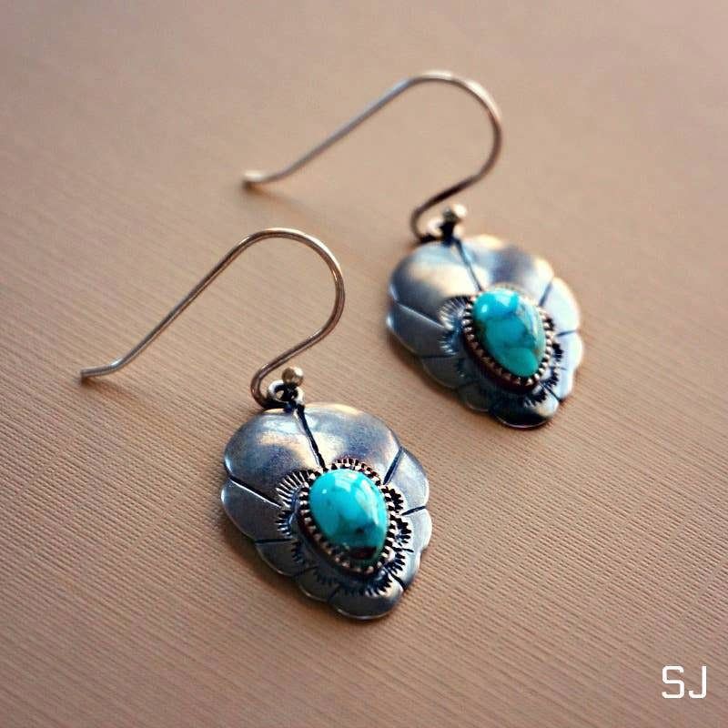 Other Native American Turquoise Dreamcatcher Wire Drop Earrings in Size ONE SIZE - 2 Thumbnail