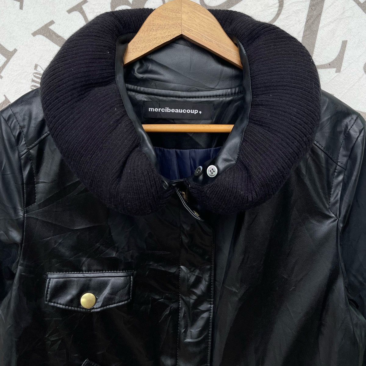 mercibeaucoup Mercibeaucoup by Issey Miyake Pu Leather Bomber Jacket Size M / US 6-8 / IT 42-44 - 8 Thumbnail